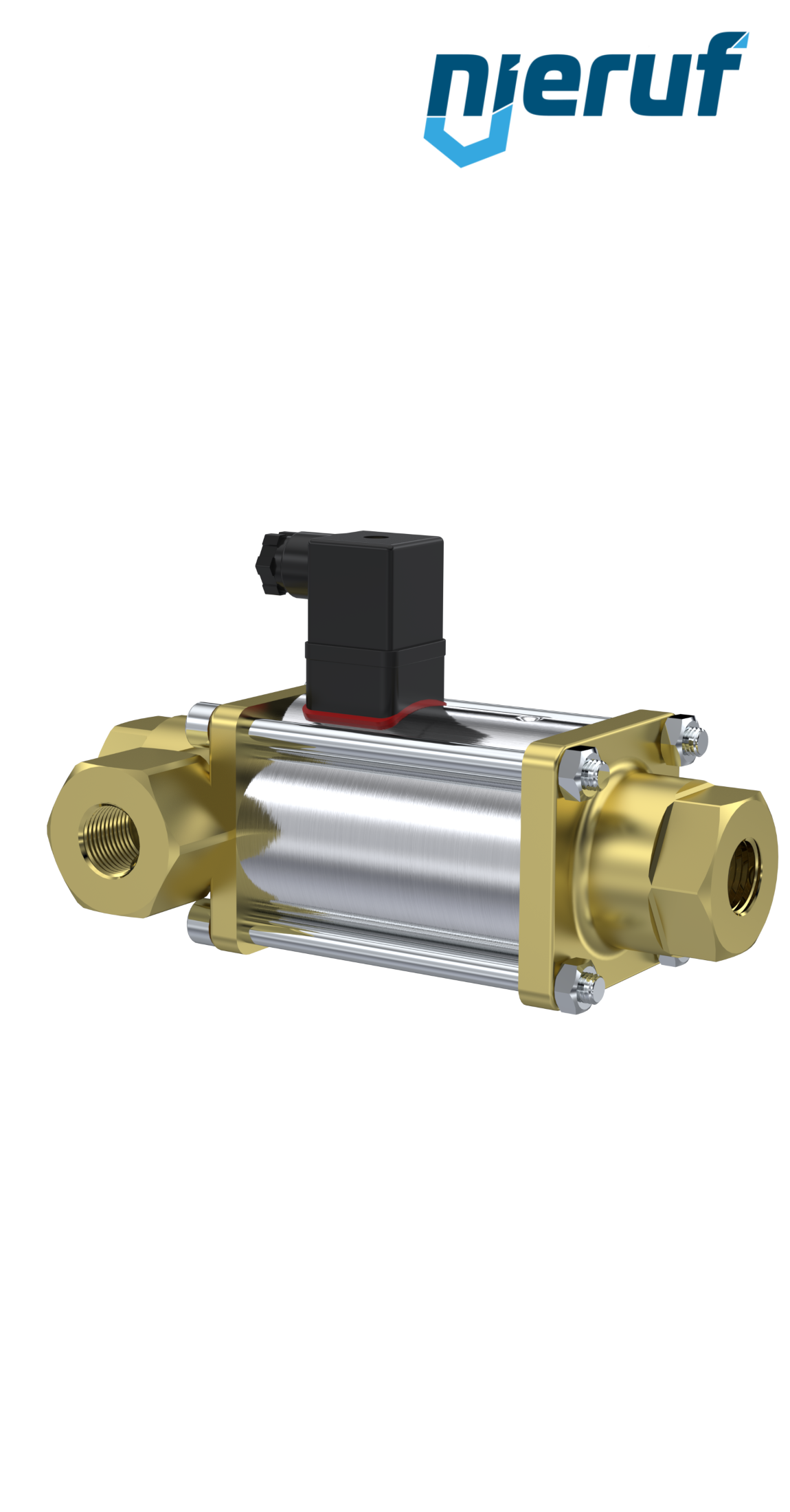3/2-Way-Coaxial-valve 1/2" inch fm - DN15 brass 230V AC NC - for water application