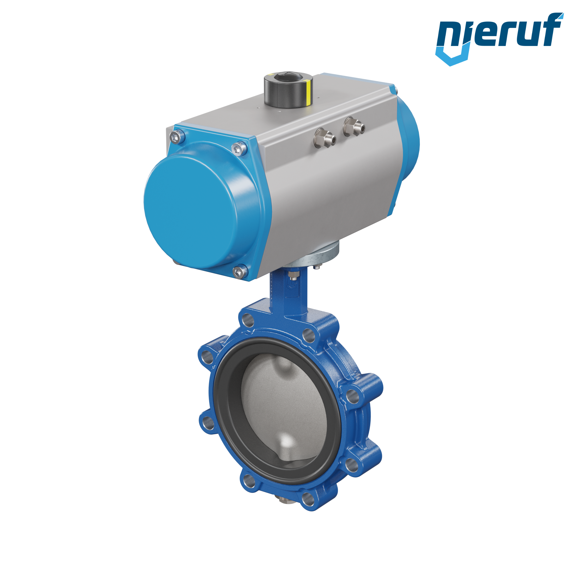 Butterfly valve DN 150 AK02 EPDM high temperature & FDA pneumatic actuator single acting normally closed