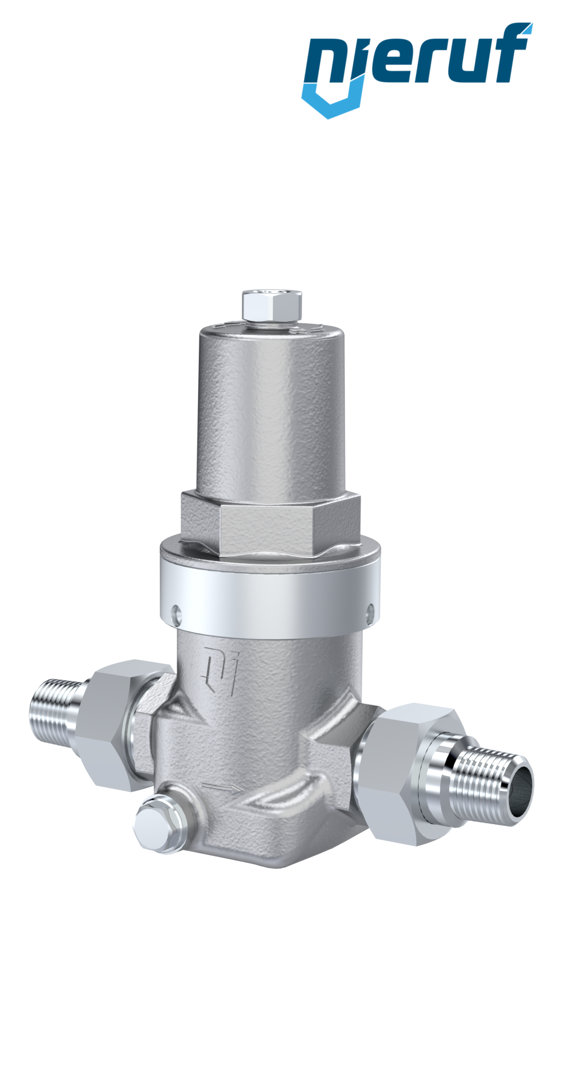 low-pressure reducing valve male thread 1/2" Inch DM12 stainless steel FPM 0.2 - 2.0 bar