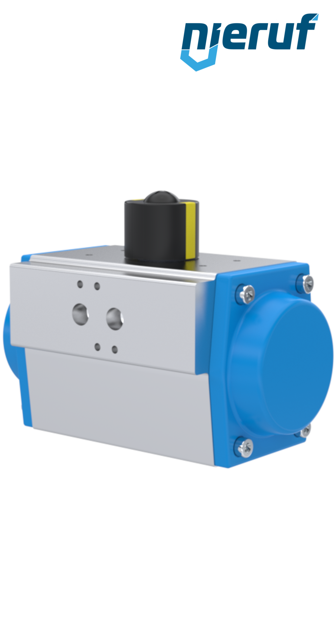 pneumatic actuator AN02 single acting, normally open high temperature version GS-075 90° with 10 springs