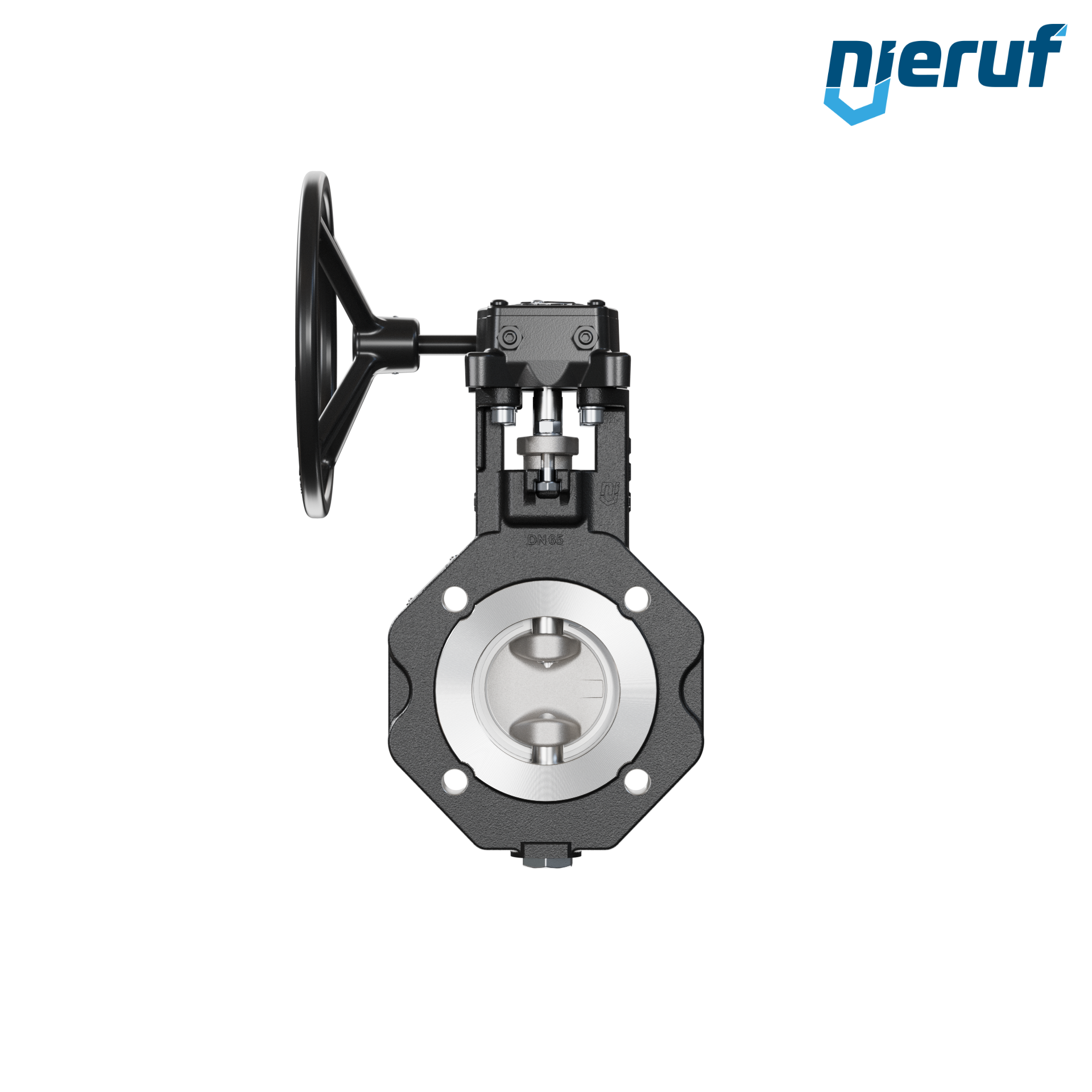 Double offset butterfly-valve AK12 DN 65 PN10-40 worm gear