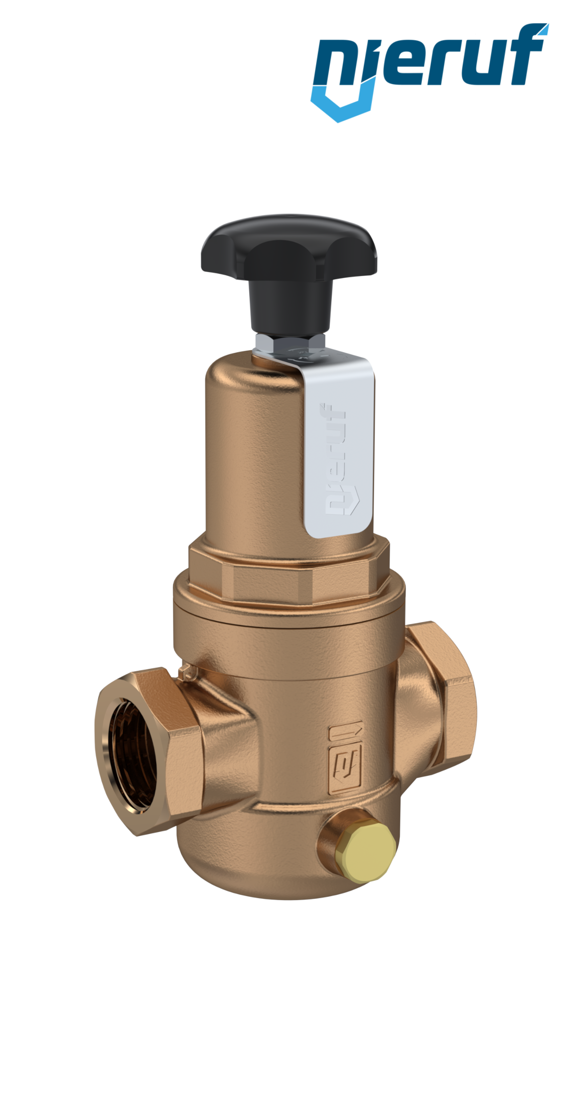 straightway form overflow valve 1/2" inch female UV05 gunmetal/brass 5,5 - 10,0 bar