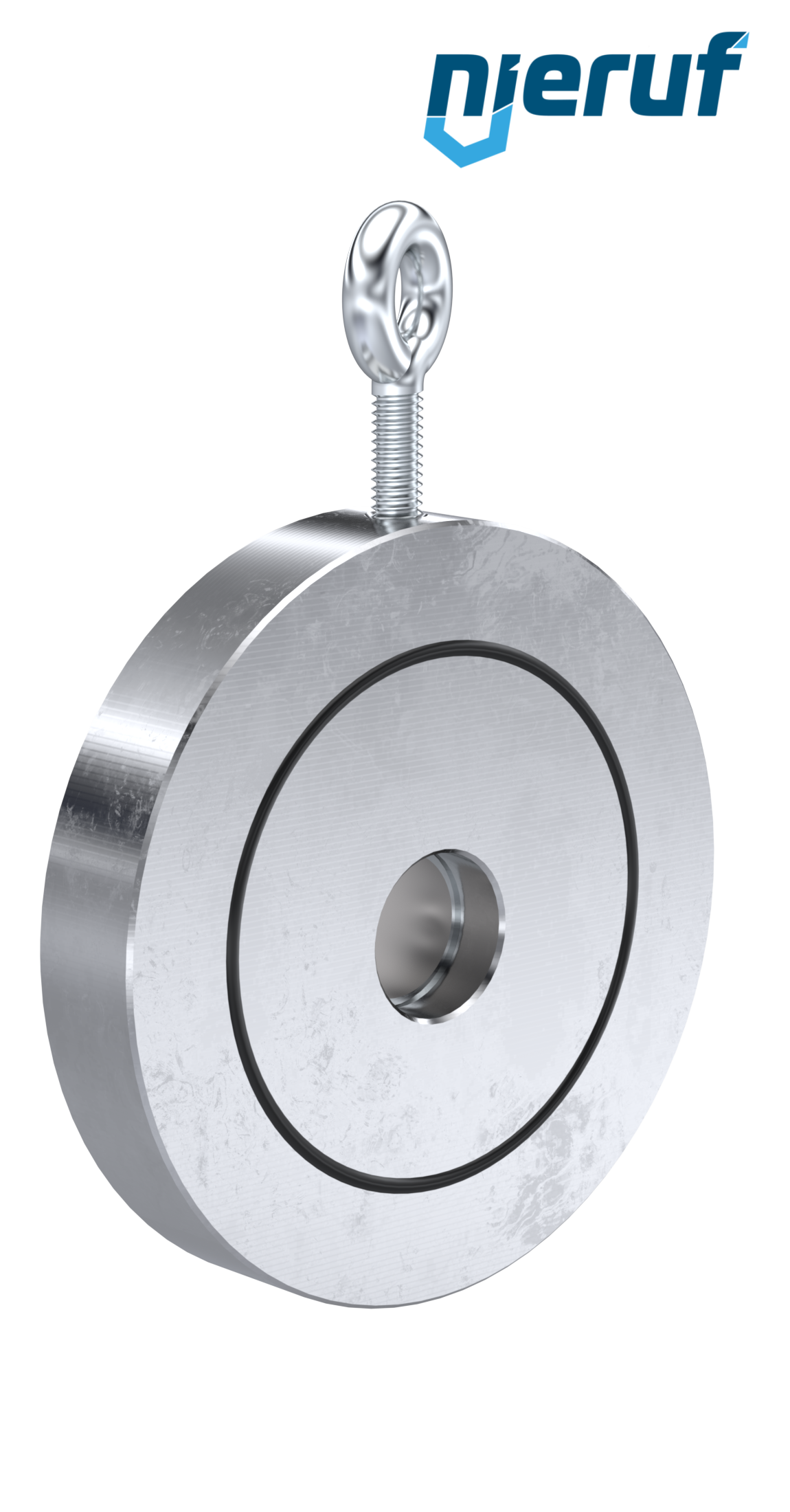 swing check valve DN32 ZR01 steel 1.0460 / A 105, zinc plated FKM (Viton)