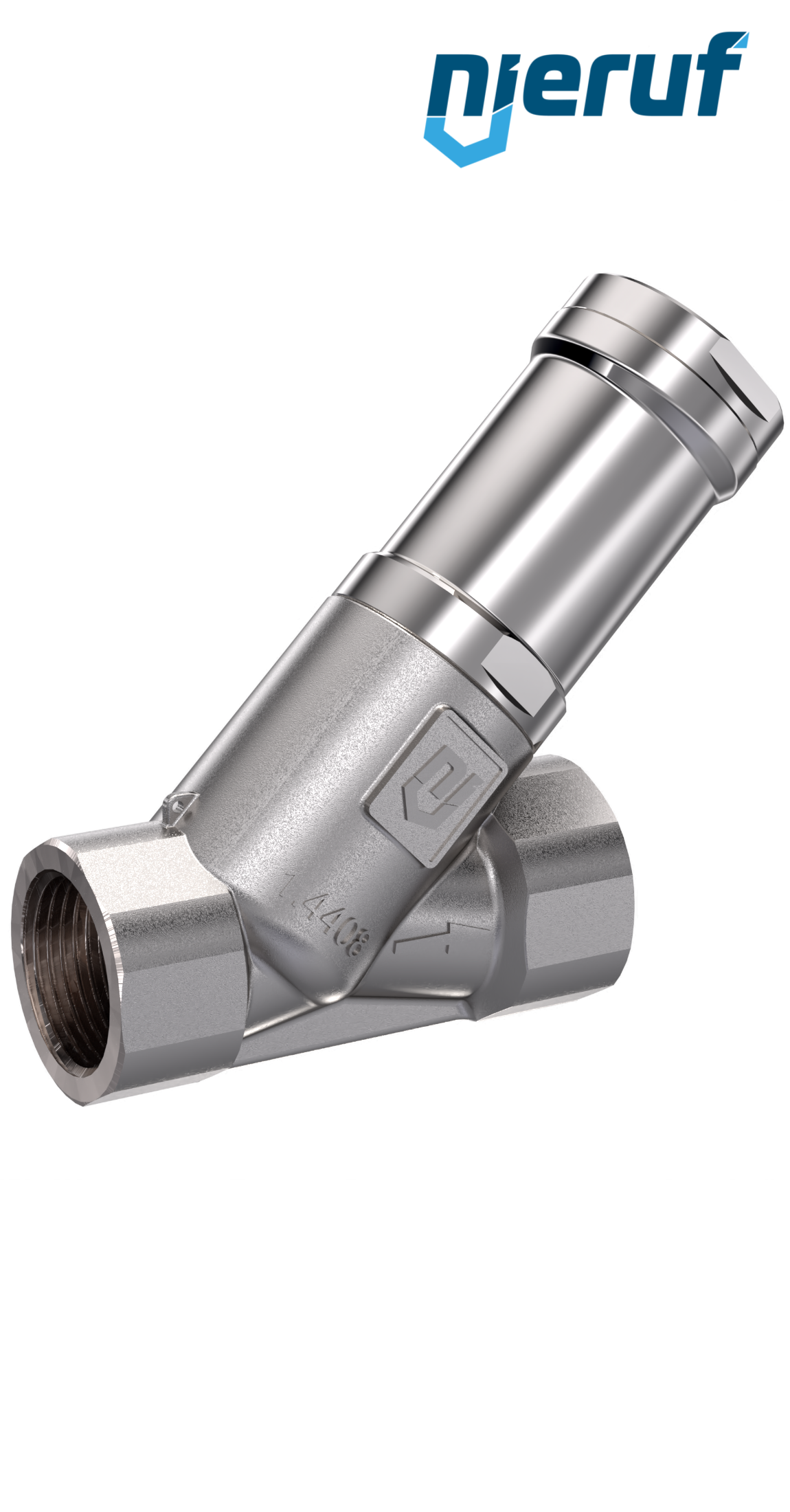 overflow valve 1/2" inch female UV16 stainless steel  2,0 - 12,0 bar PTFE