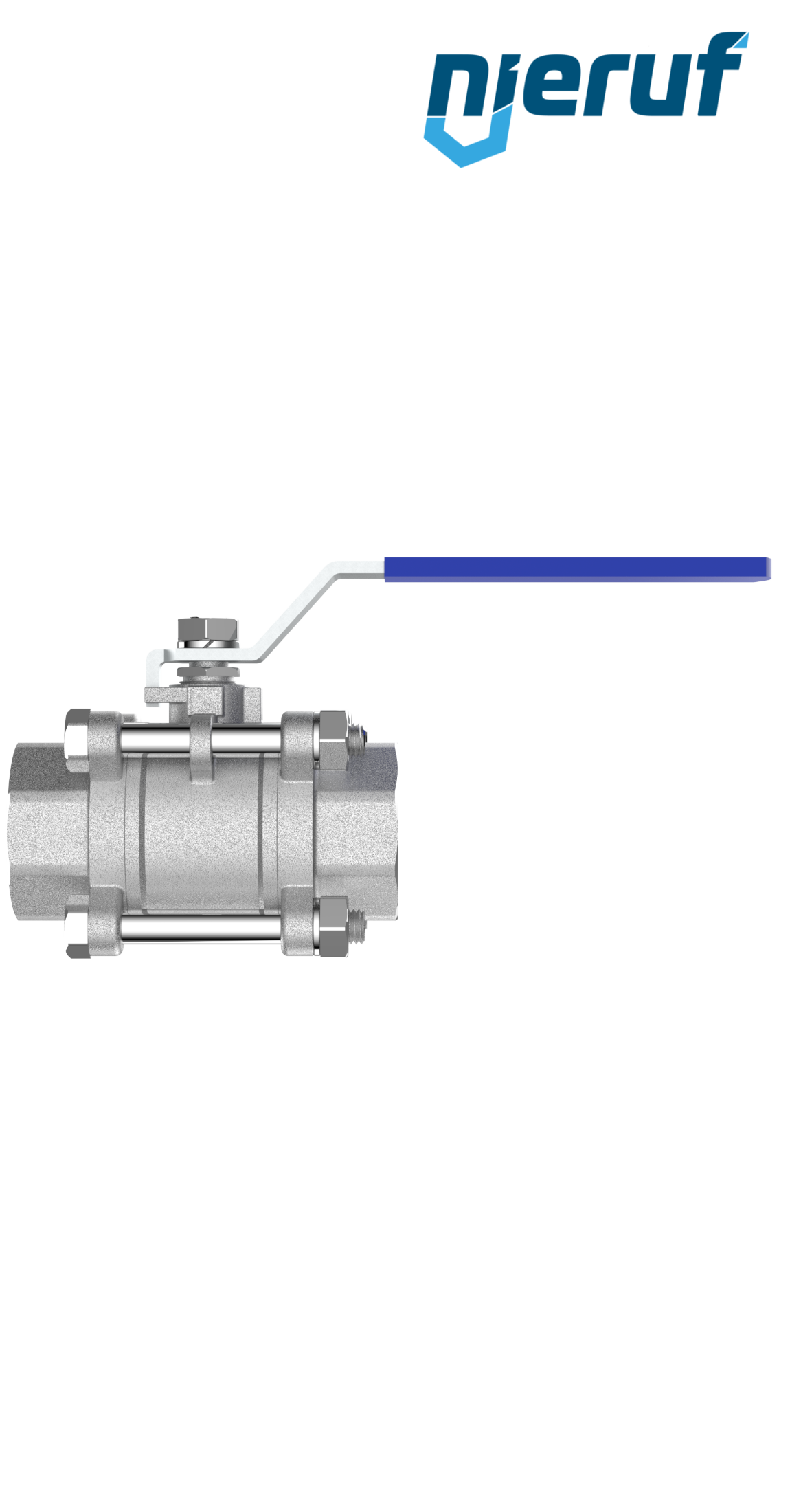 ball valve made of stainless steel DN25 - 1" inch GK04 female thread