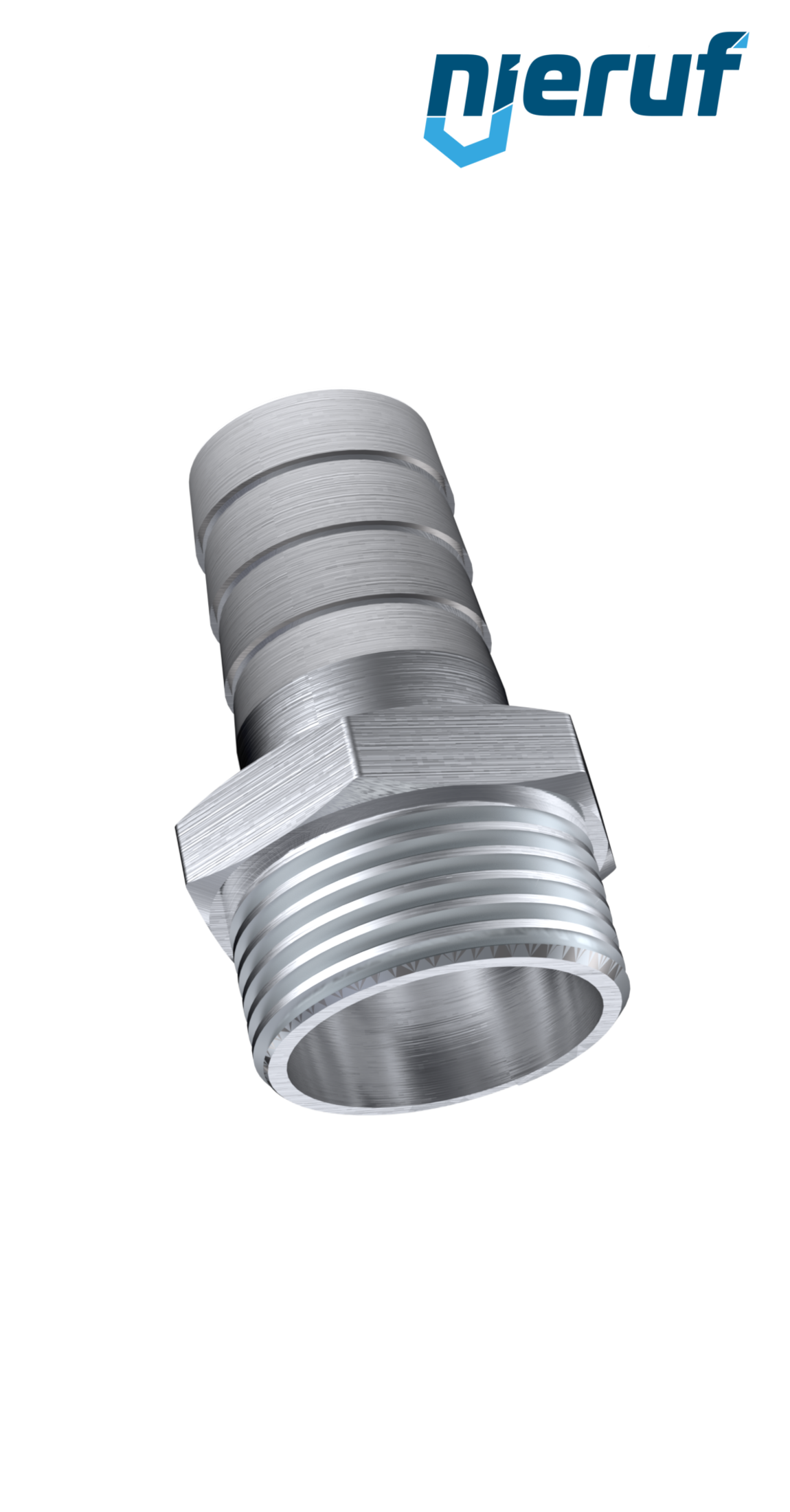 hose nozzle 1/4" 9.0 mm stainless steel 1.4408 ST01
