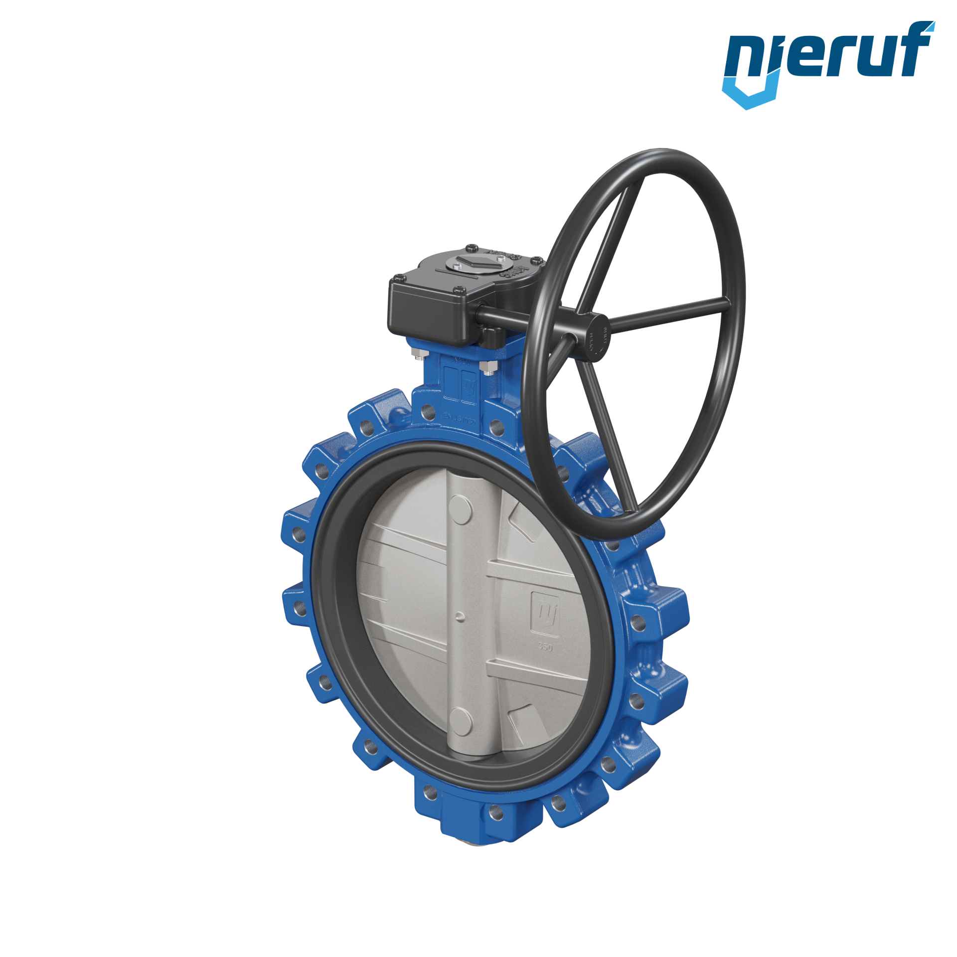 Butterfly valve AK02 DN 350 PN10 DVGW-water Worm gear