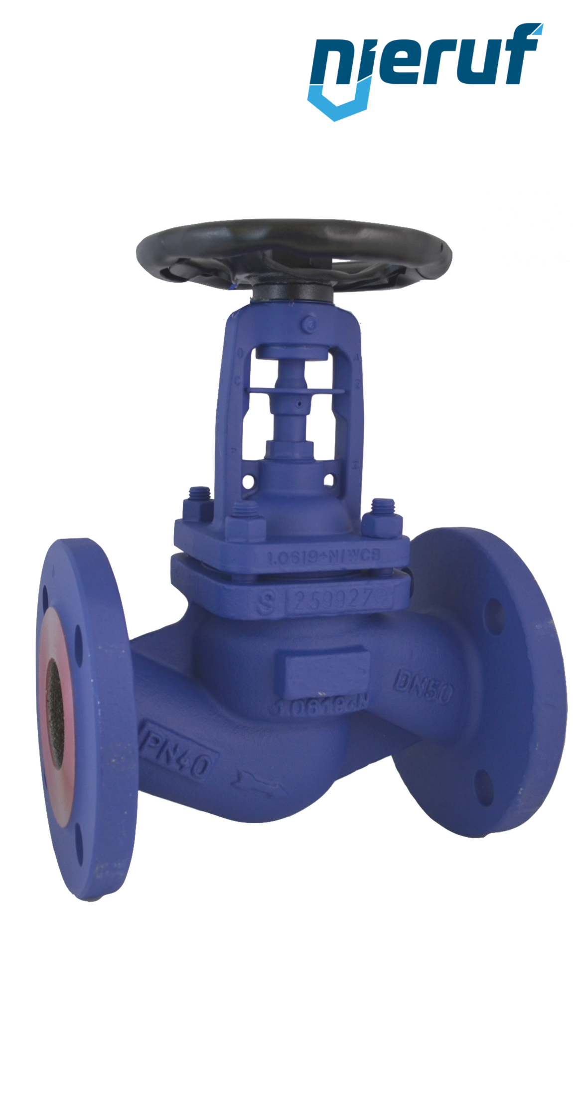 Flange-Globe valve DN 300 AV01 grey cast iron DN-JL1040 regulation cone