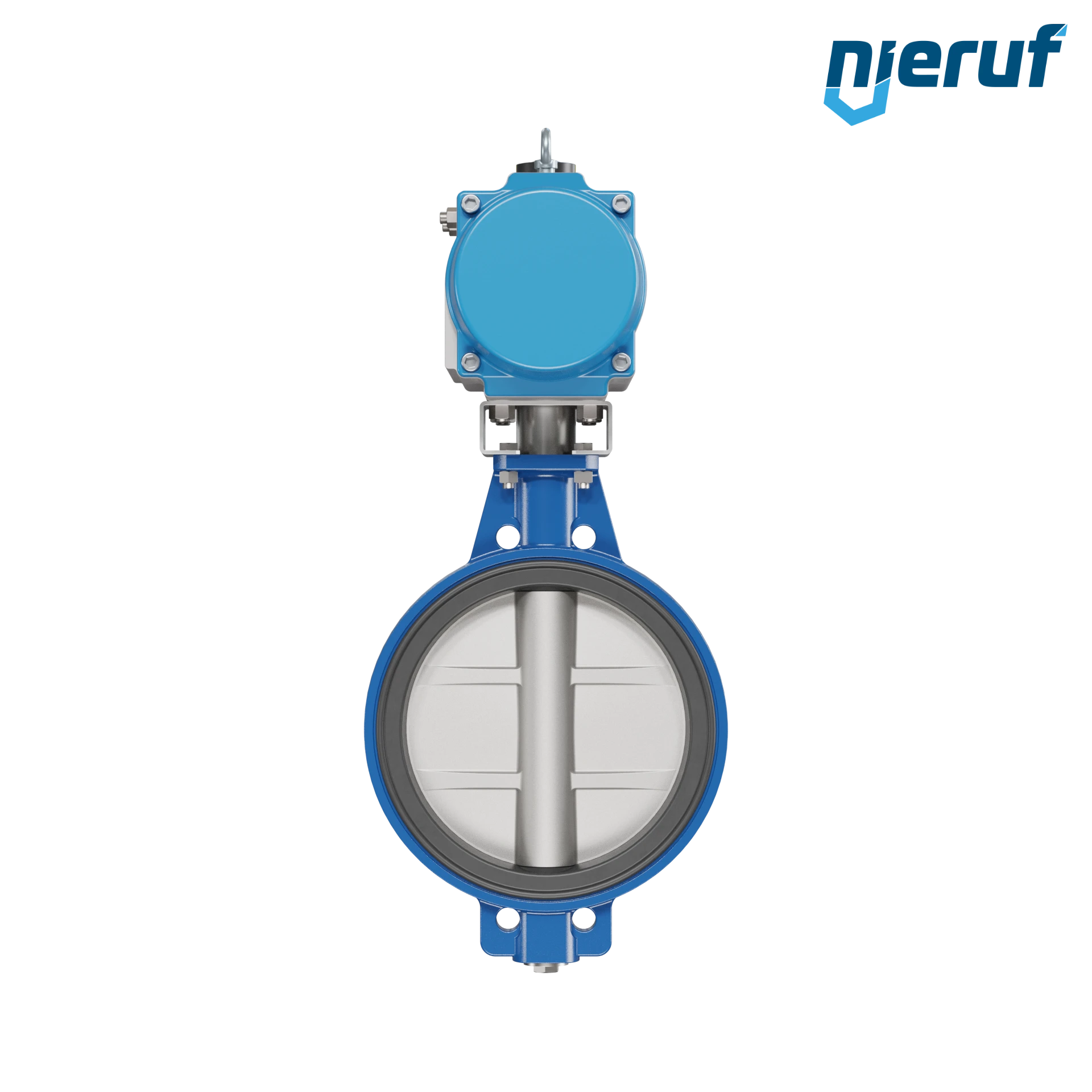 Butterfly valve DN 400 AK01 NBR-70-black DVGW gas pneumatic actuator double acting