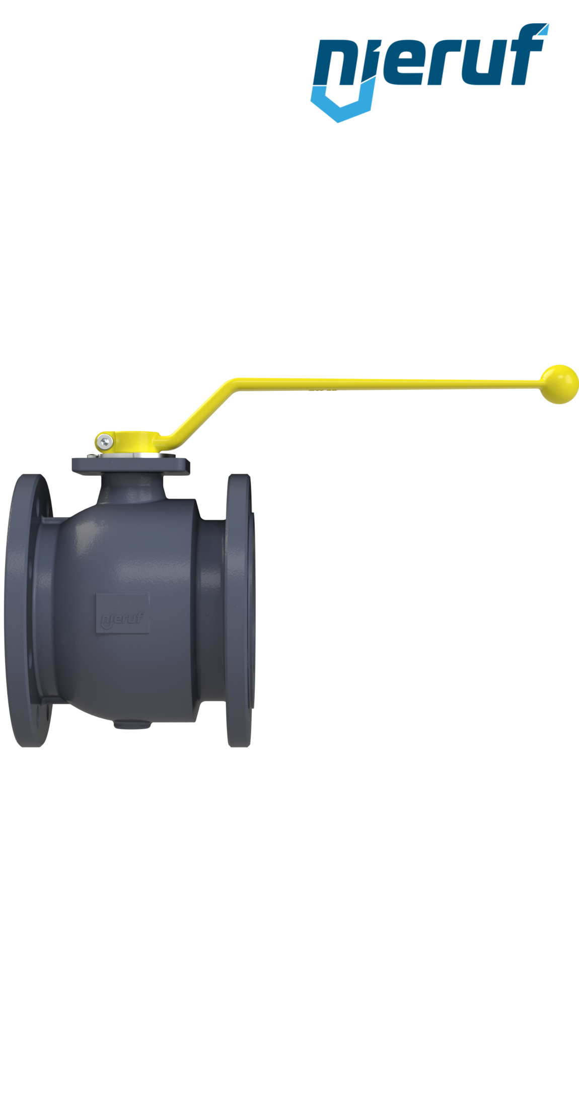 Flange ball valve DN125 FK02 GGG40  ball (solid) stainless steel 1.4408 DVGW-Gas