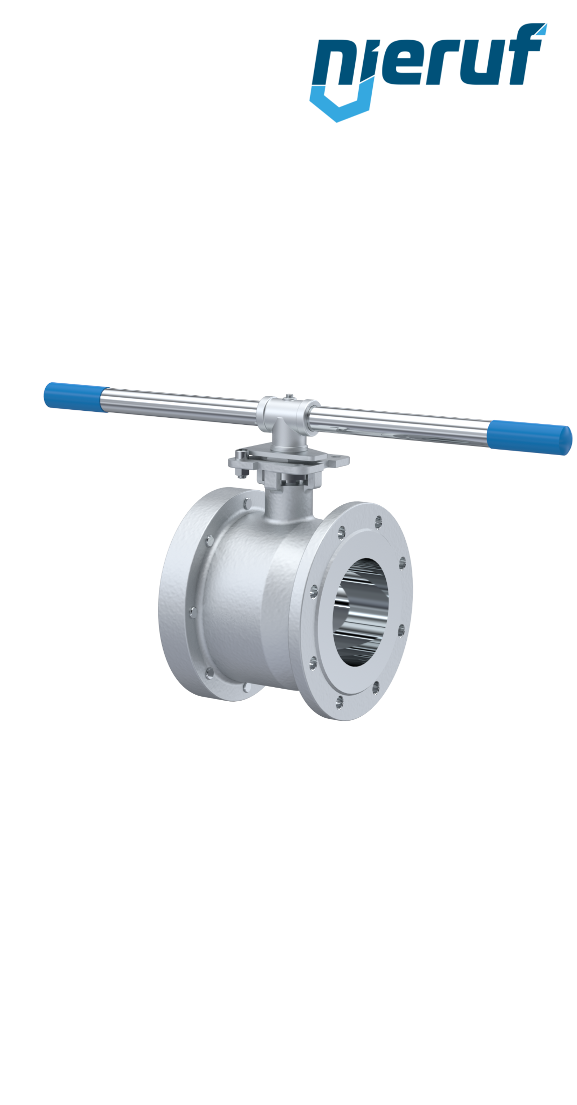 Compact ball valve DN125 PN16 FK04 stainless steel 1.4408