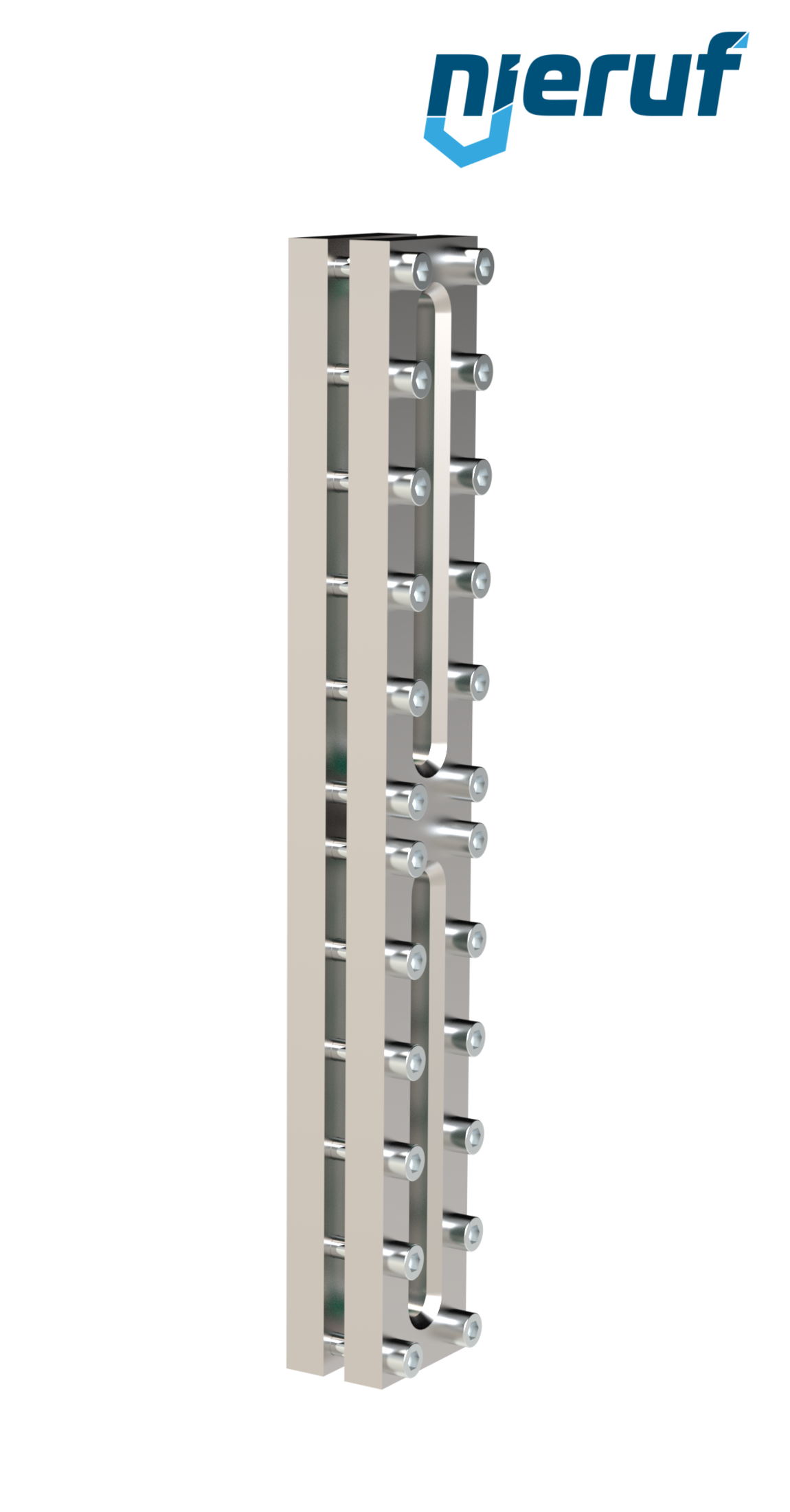 Sight glass fitting L=500mm  BS03 stainless steel 1.4571 borosilicate glass, reflex 16bar