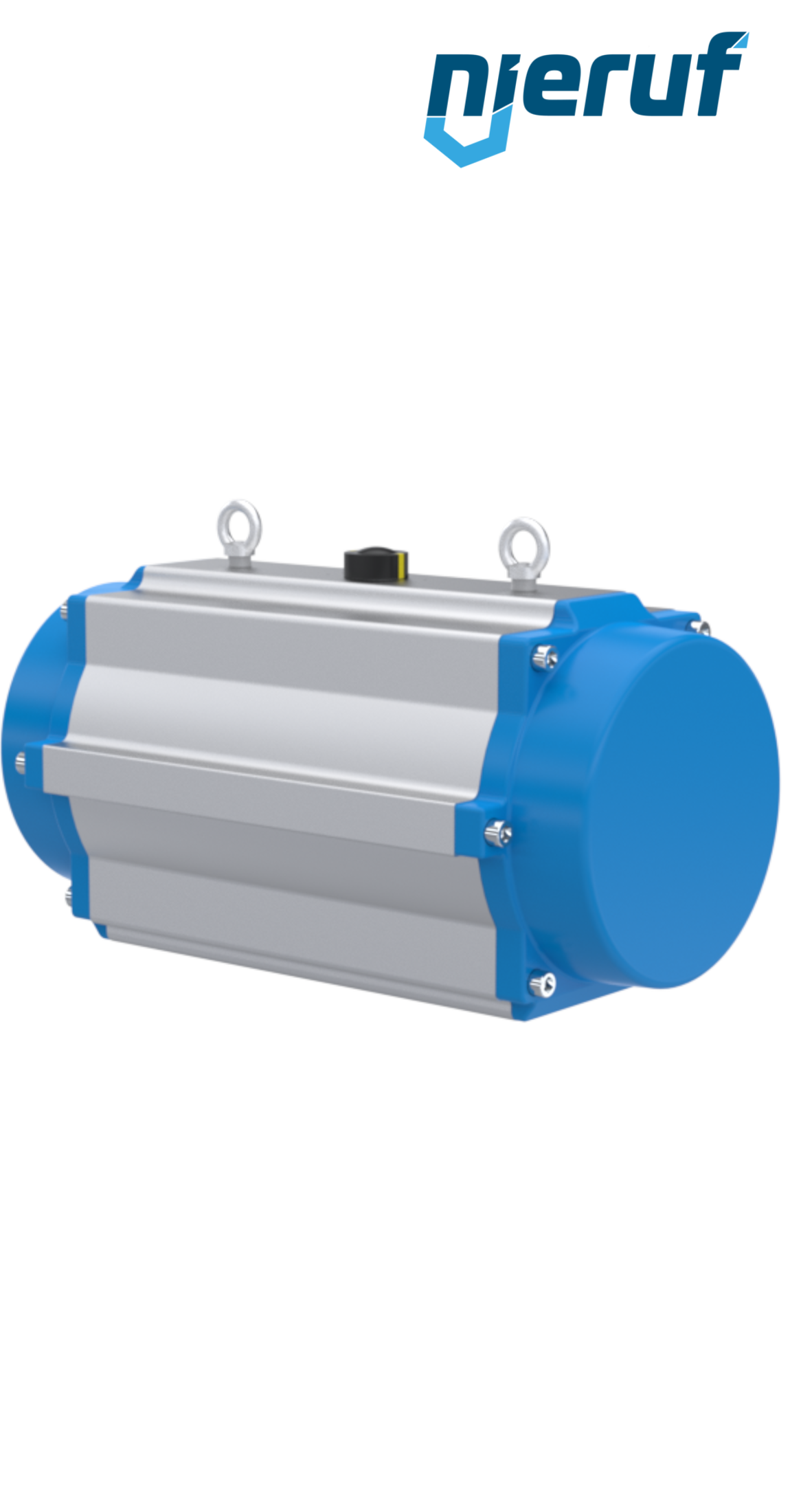 pneumatic actuator AN02 single acting, normally closed high temperature version GS-400 90° with 4 springs