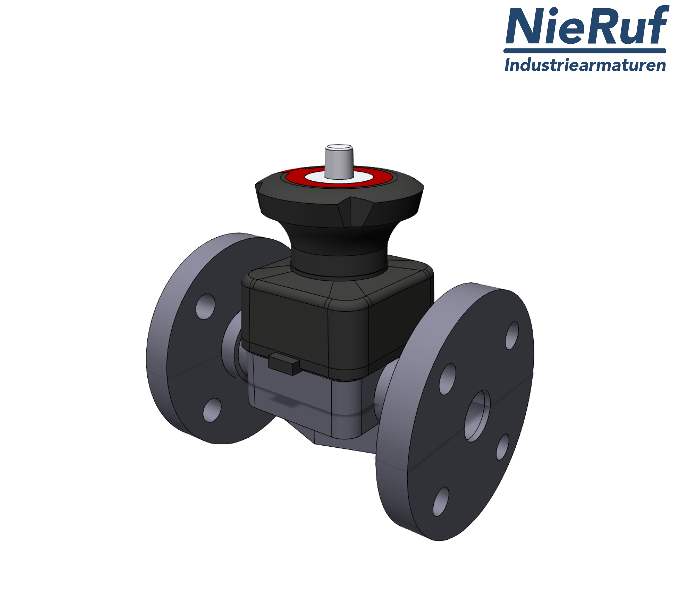 diaphragm valve PVC-U DN40 flange EPDM