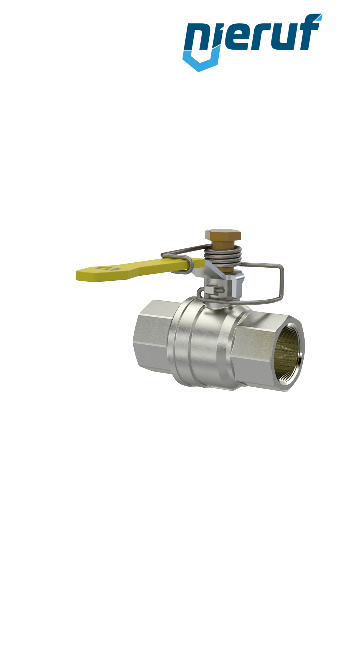 ball valve with spring reload DN20 - 3/4" inch GK13