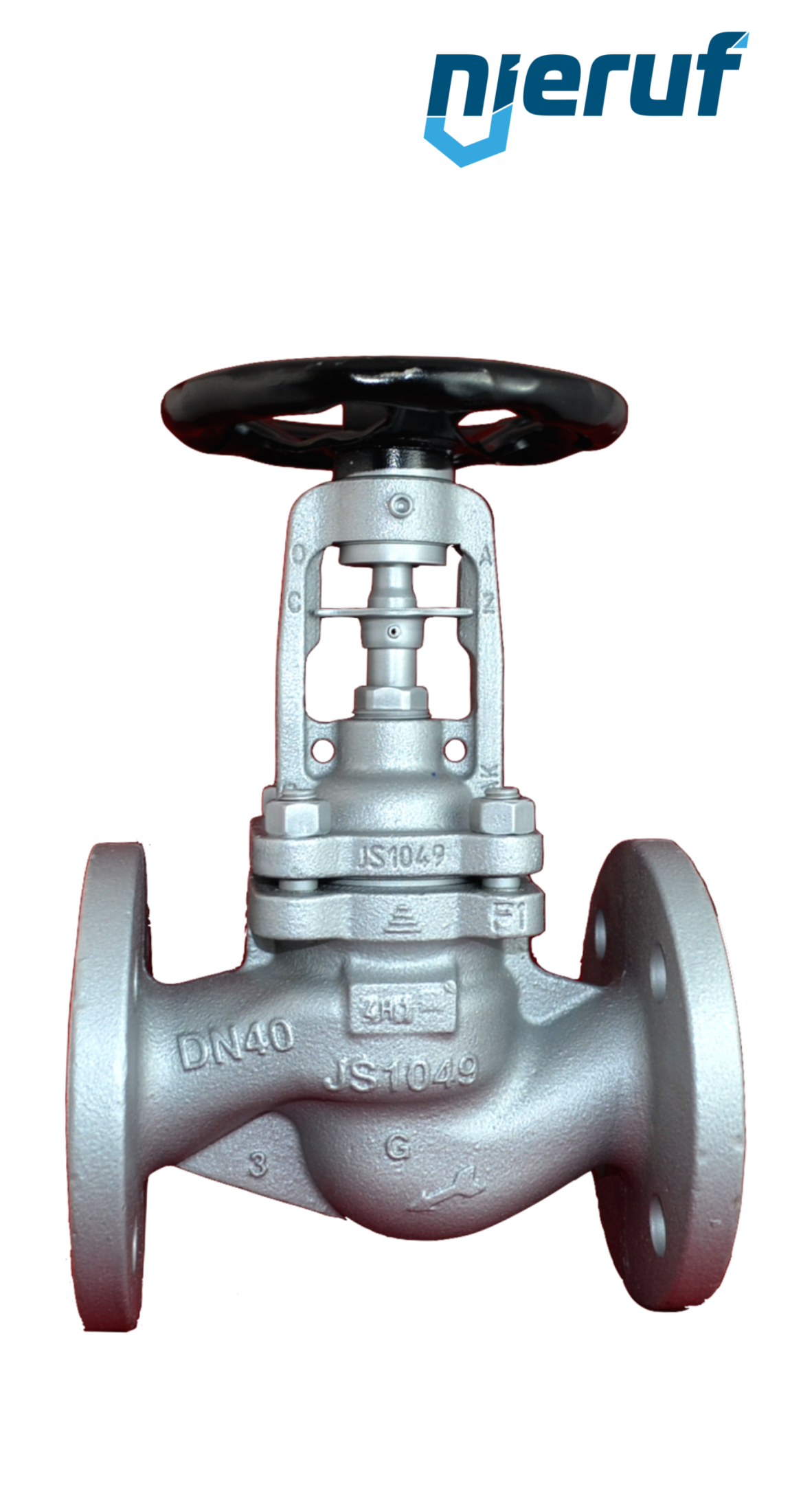 Globe valve DN 20 PN40 AV04 stainless steel 1.4408 Isolation plug