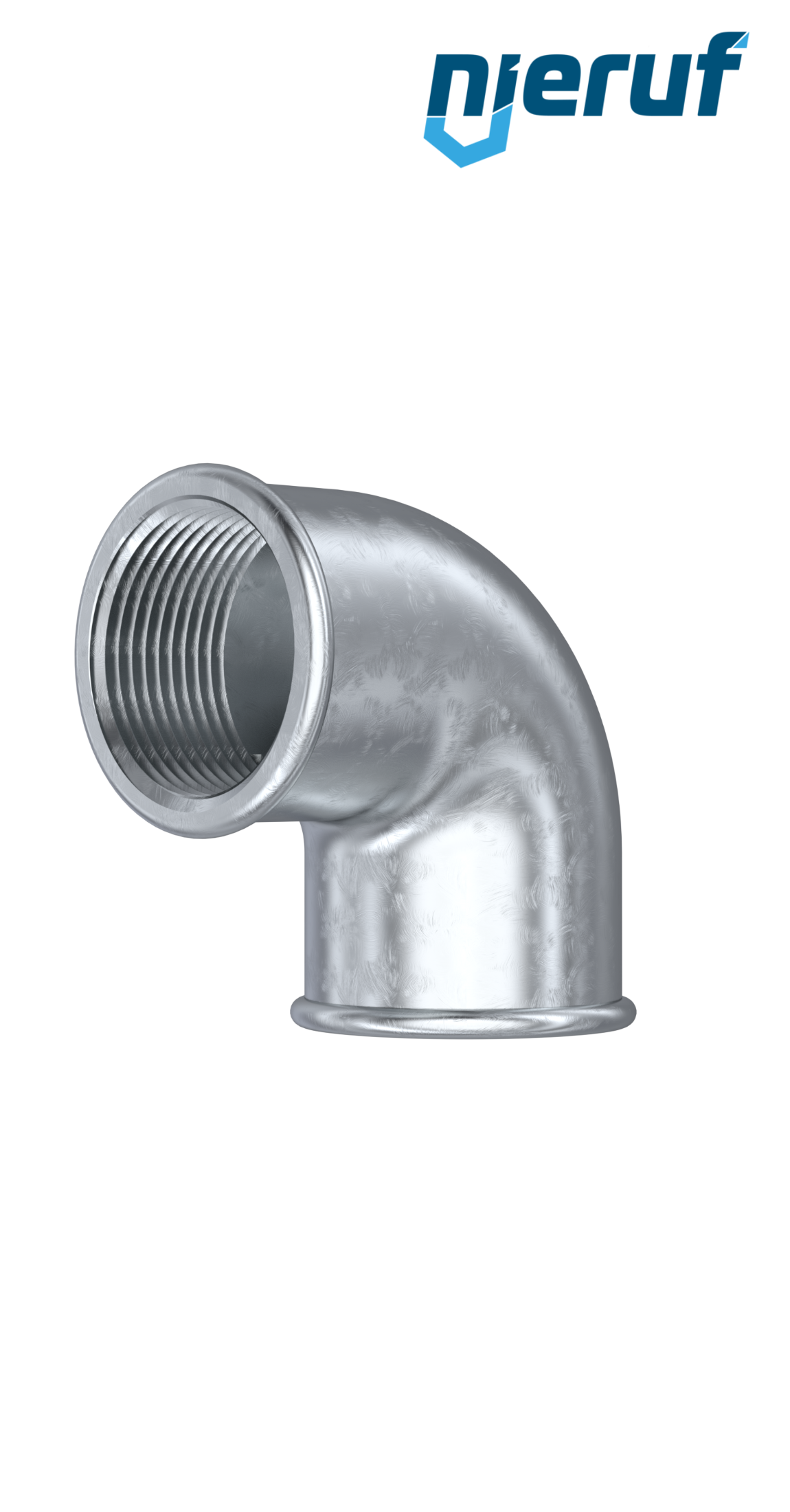 Malleable cast iron fitting elbow no. 90, DN8 - 1/4" inch galvanized