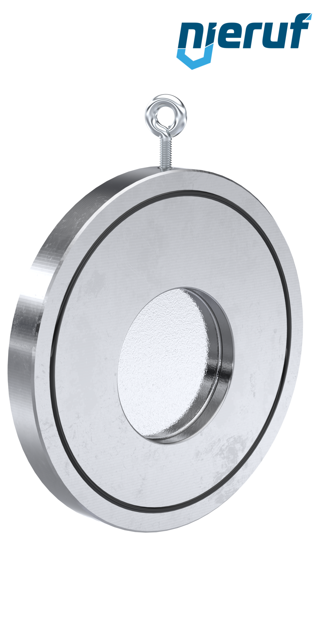 swing check valve DN100 ZR01 steel 1.0460 / A 105, zinc plated NBR