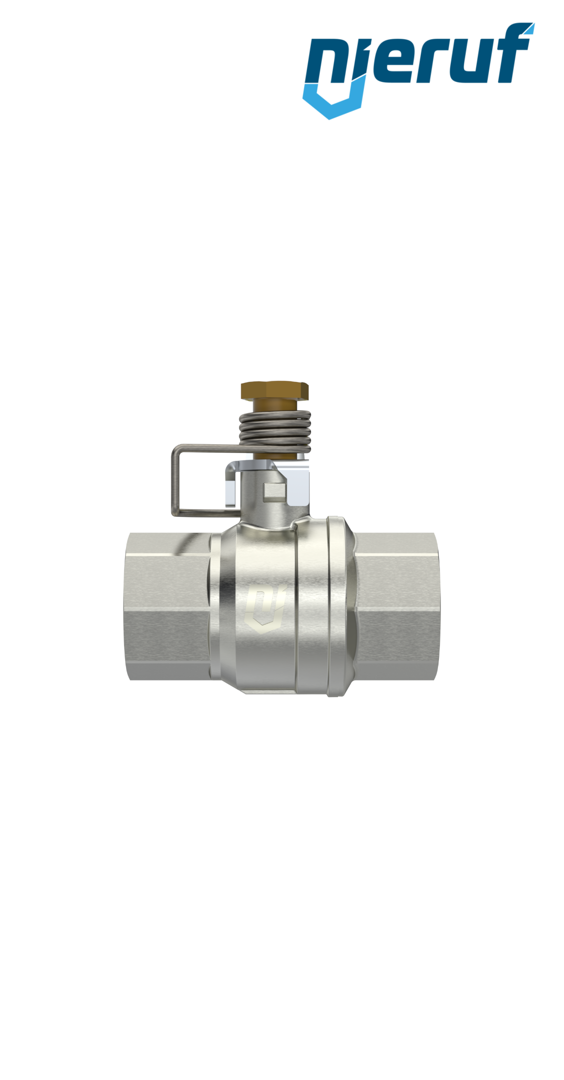 ball valve with spring reload DN15 - 1/2" inch GK13