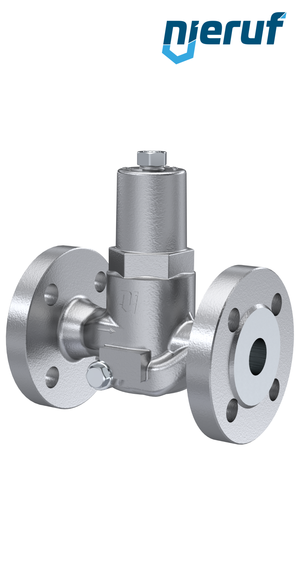 Flange-pressure reducing valve DN20 DM13 flange ANSI 150 stainless steel FPM / FKM 1.5 - 6.0 bar