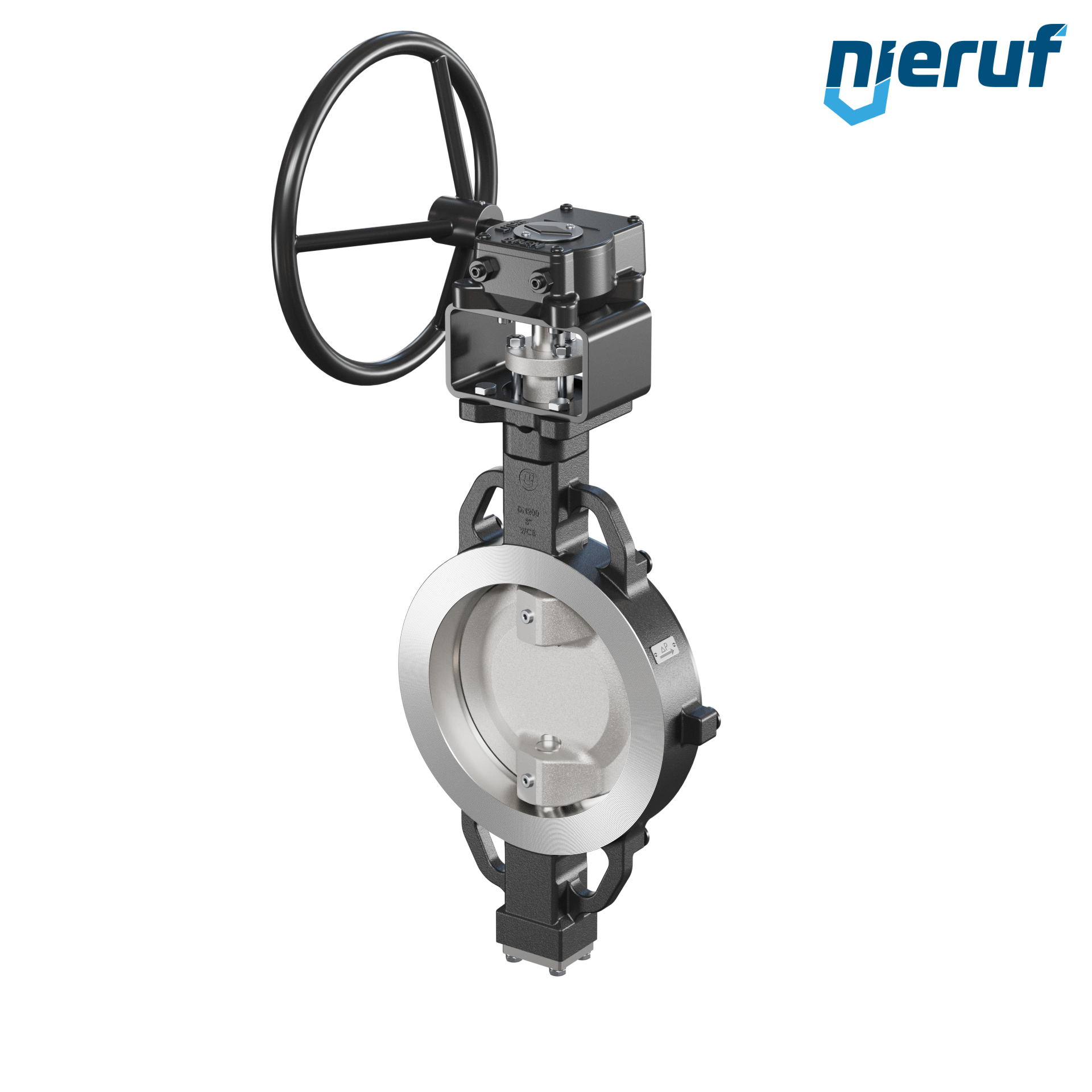 Double offset butterfly-valve AK11 DN 200 PN10-40 ANSI150-300 worm gear