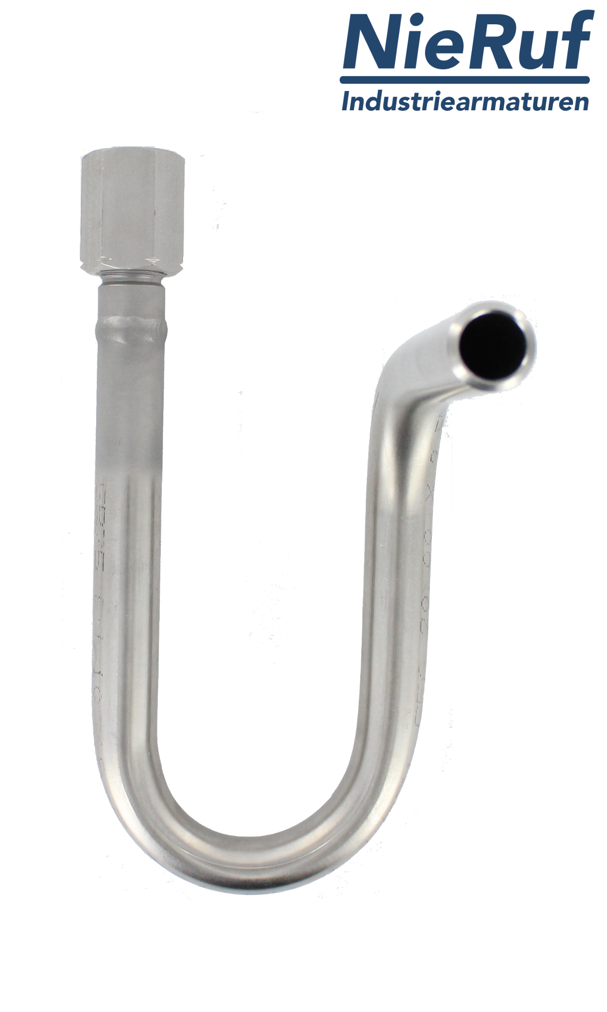 siphon acc. to DIN 16282 - form B stainless steel 1.4571 in U-shape 1/2"