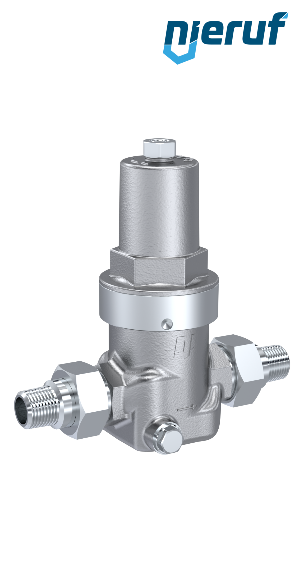 low-pressure reducing valve male thread 3/4" Inch DM12 stainless steel FPM 0.2 - 2.0 bar