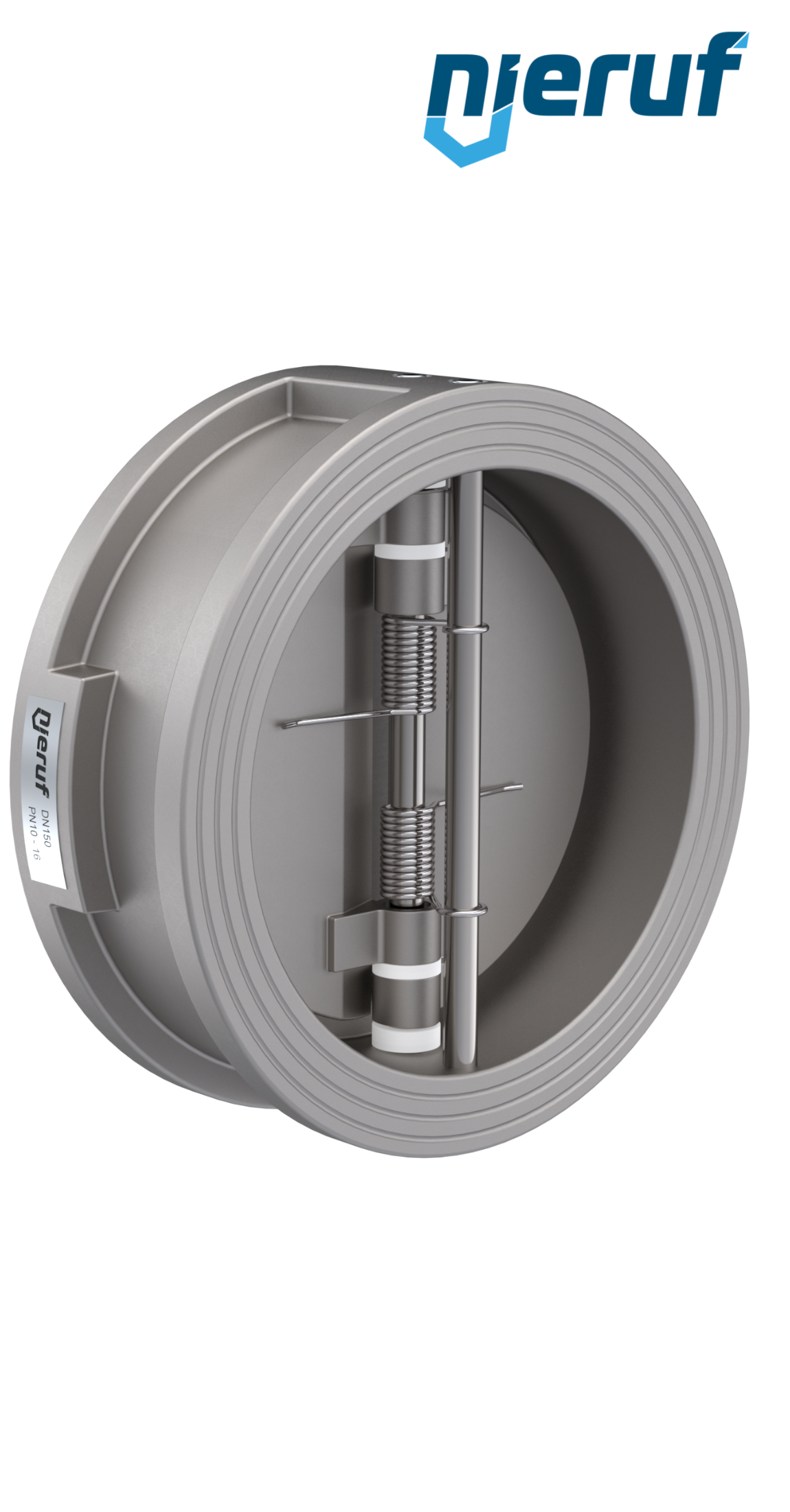 dual plate check valve DN150 DR03 stainless steel 1.4408 EPDM