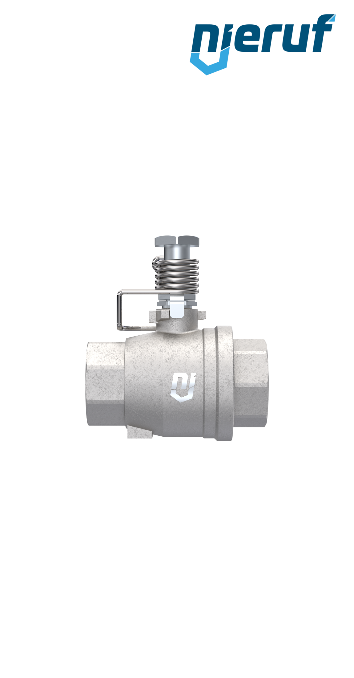 ball valve with spring reload DN20 - 3/4" inch GK12 female thread