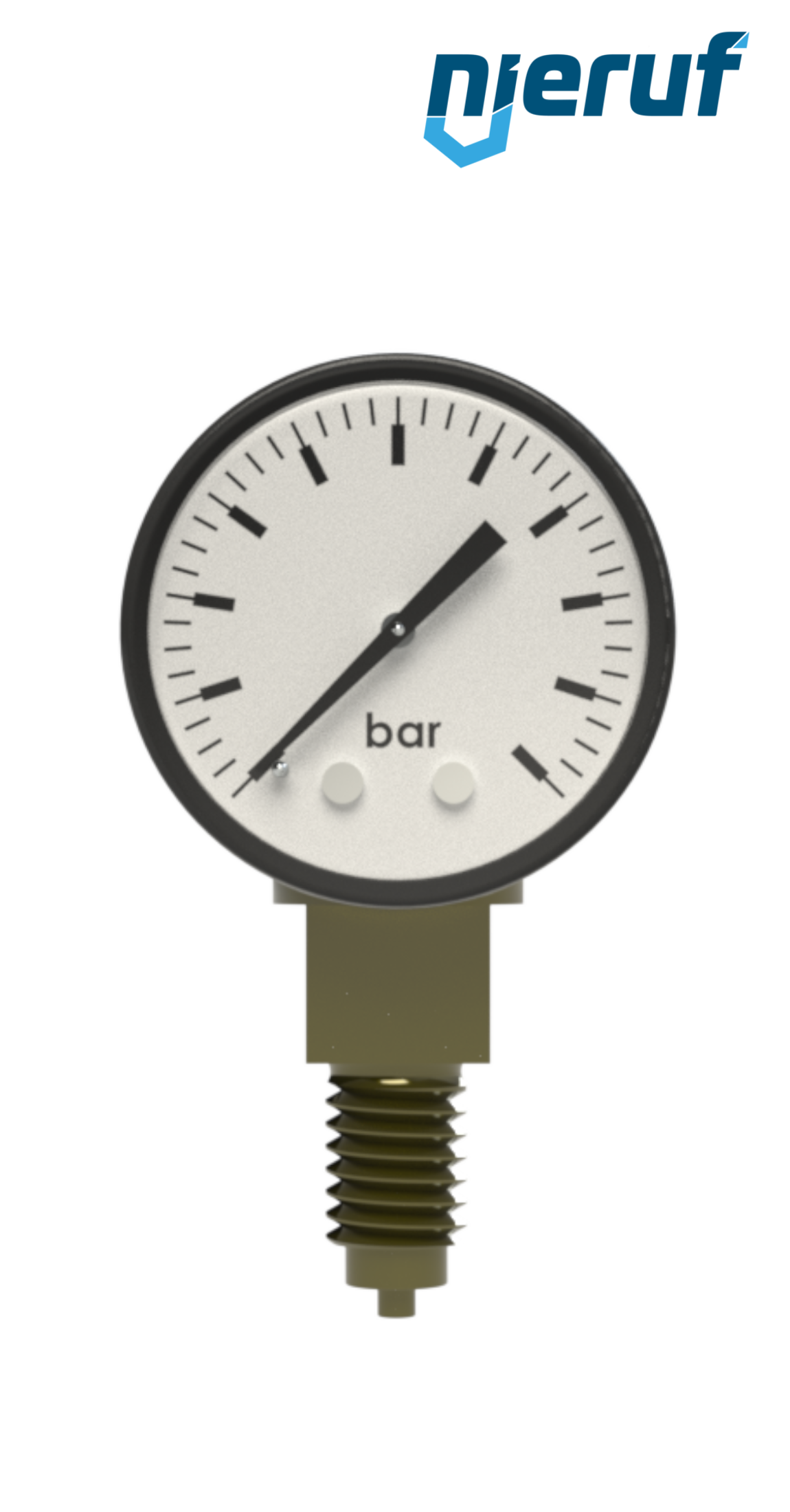 pressure gauge G 1/8" radial 40 mm steel MM01 0 - 4,0 bar