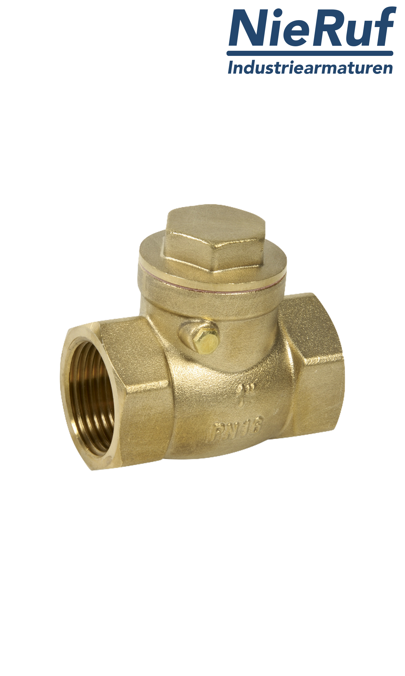 swing check valve 1 1/2" inch GR02 brass metal