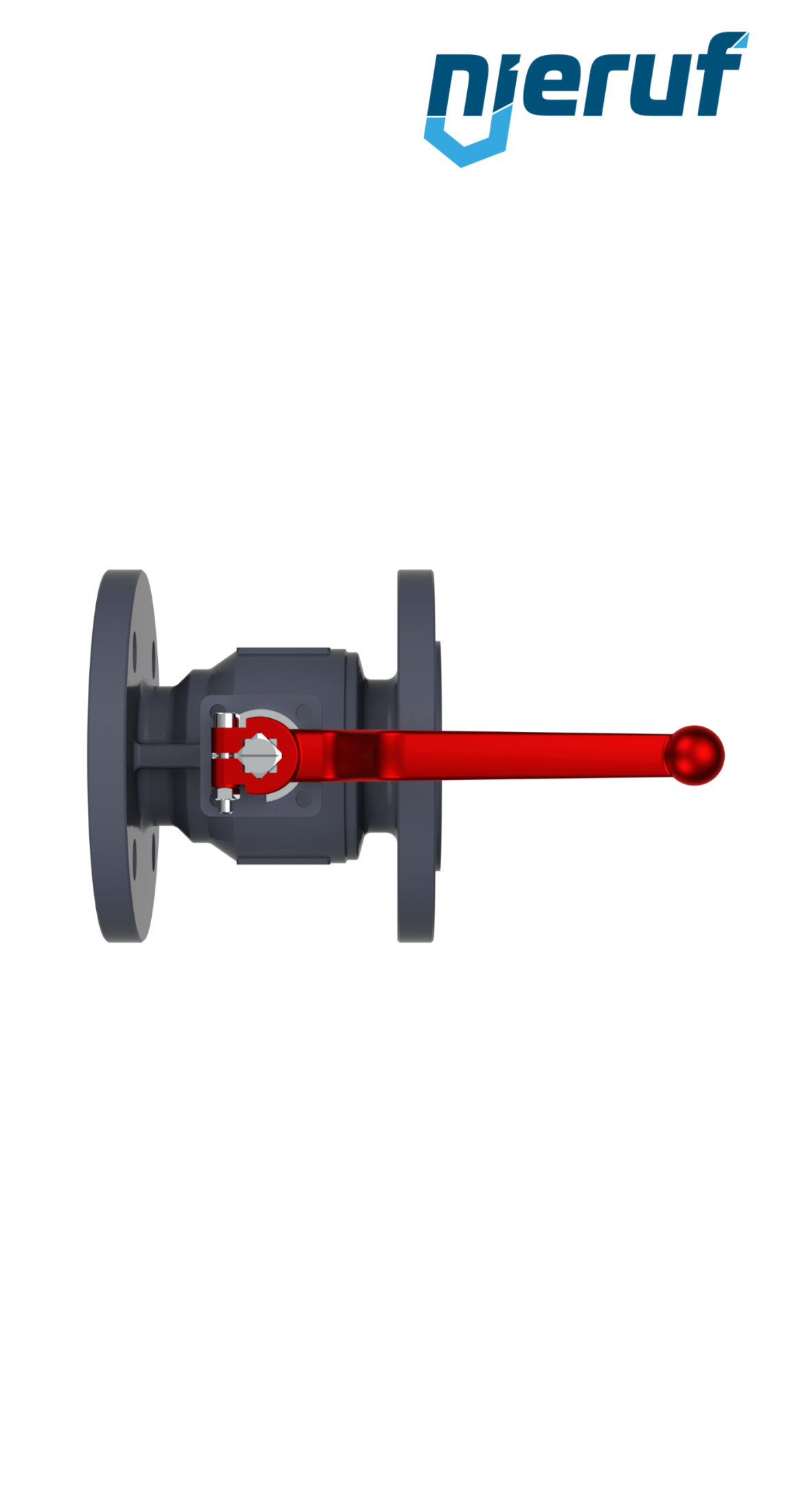 Flange ball valve DN50 FK01 GGG40  ball steel chrome plated