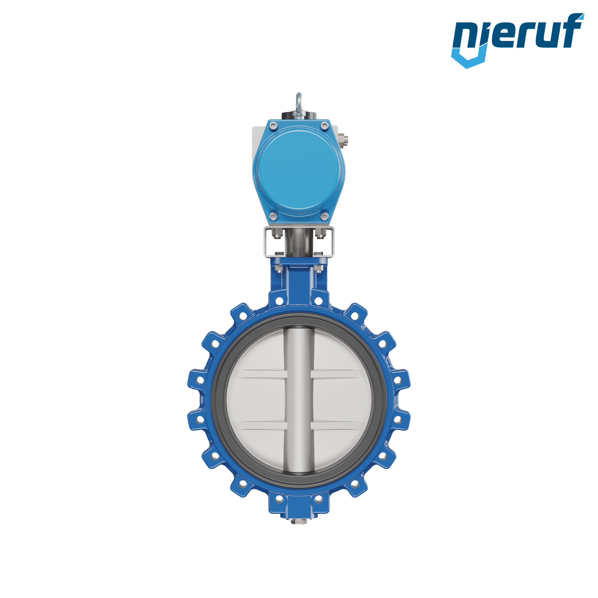 Butterfly valve DN 350 AK02 FPM pneumatic actuator double acting