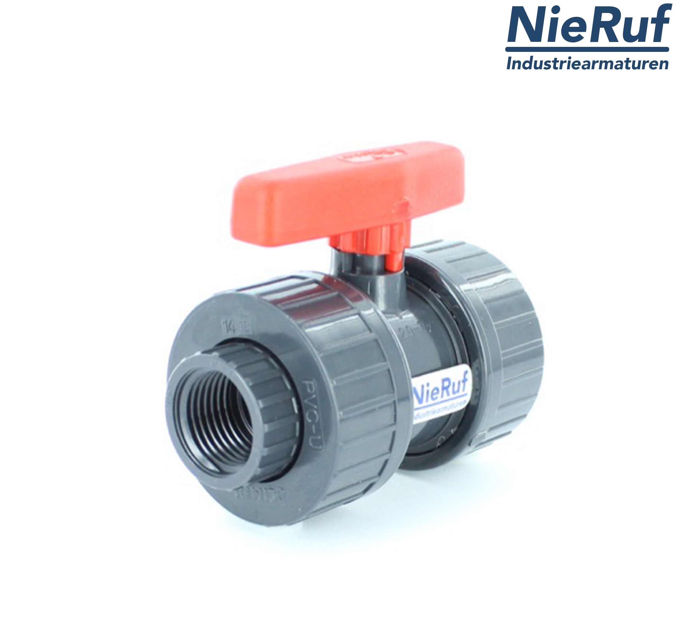 PVC-ball valve DN65 - 2 1/2" inch KK02 Hytrel/EPDM