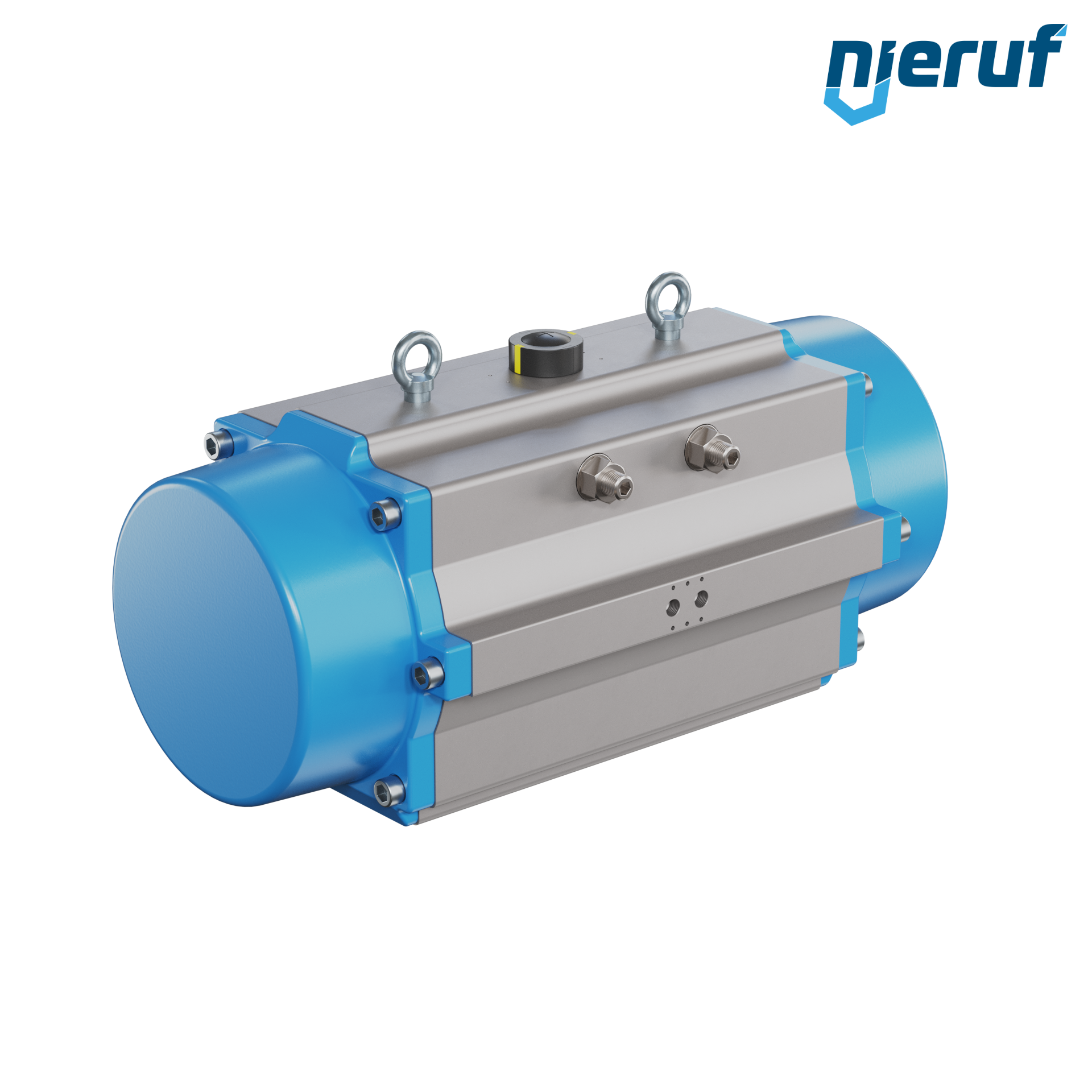 pneumatic actuator AN02 single acting, normally open high temperature version GS-350 90° with 12 springs