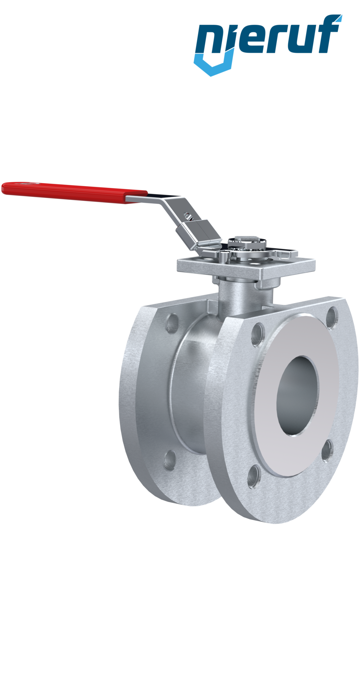 Compact ball valve stainless steel DN65 PN16 FK11