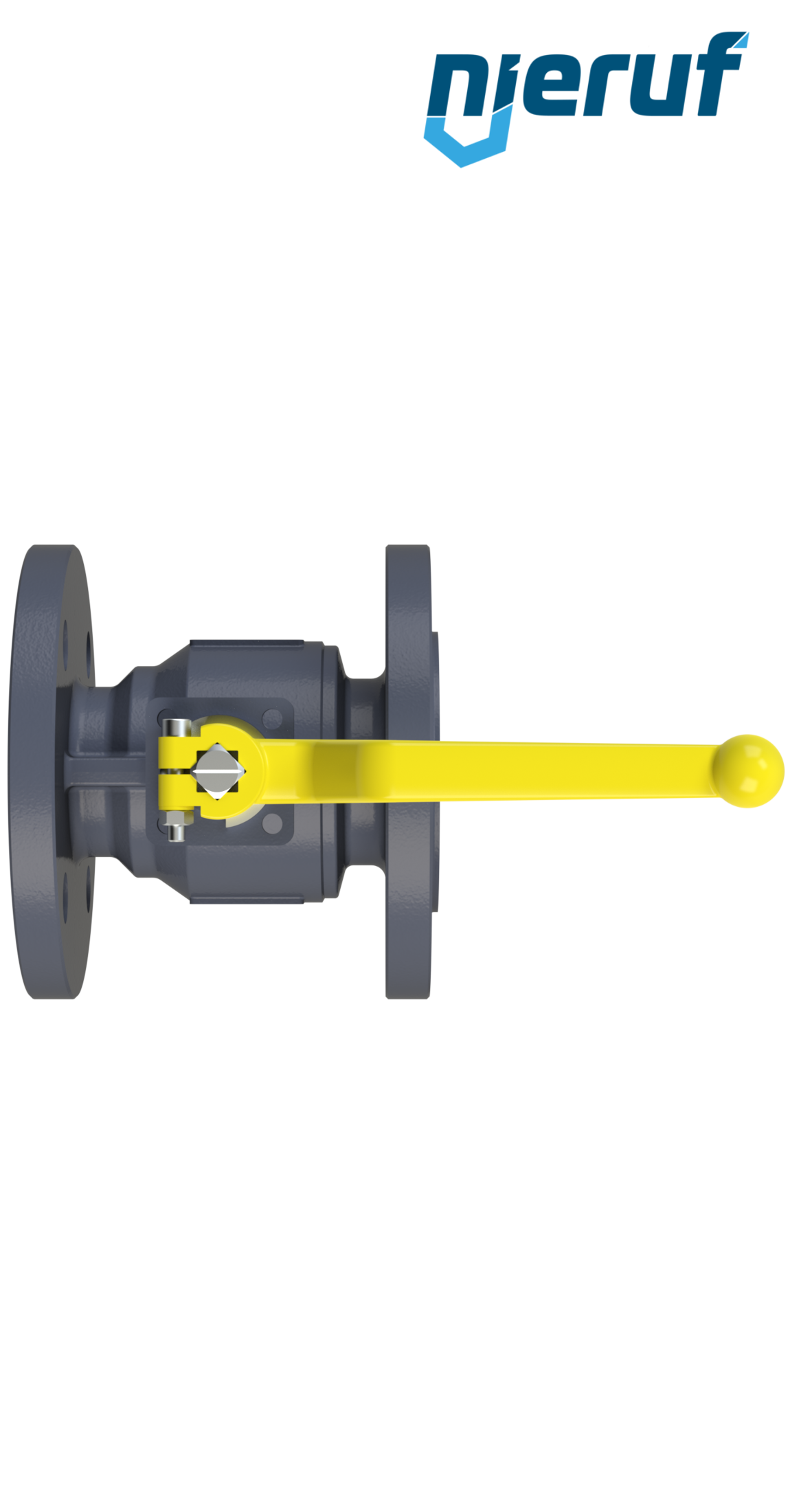 Flange ball valve DN32 FK02 GGG40  ball (solid) stainless steel 1.4408 DVGW-Gas