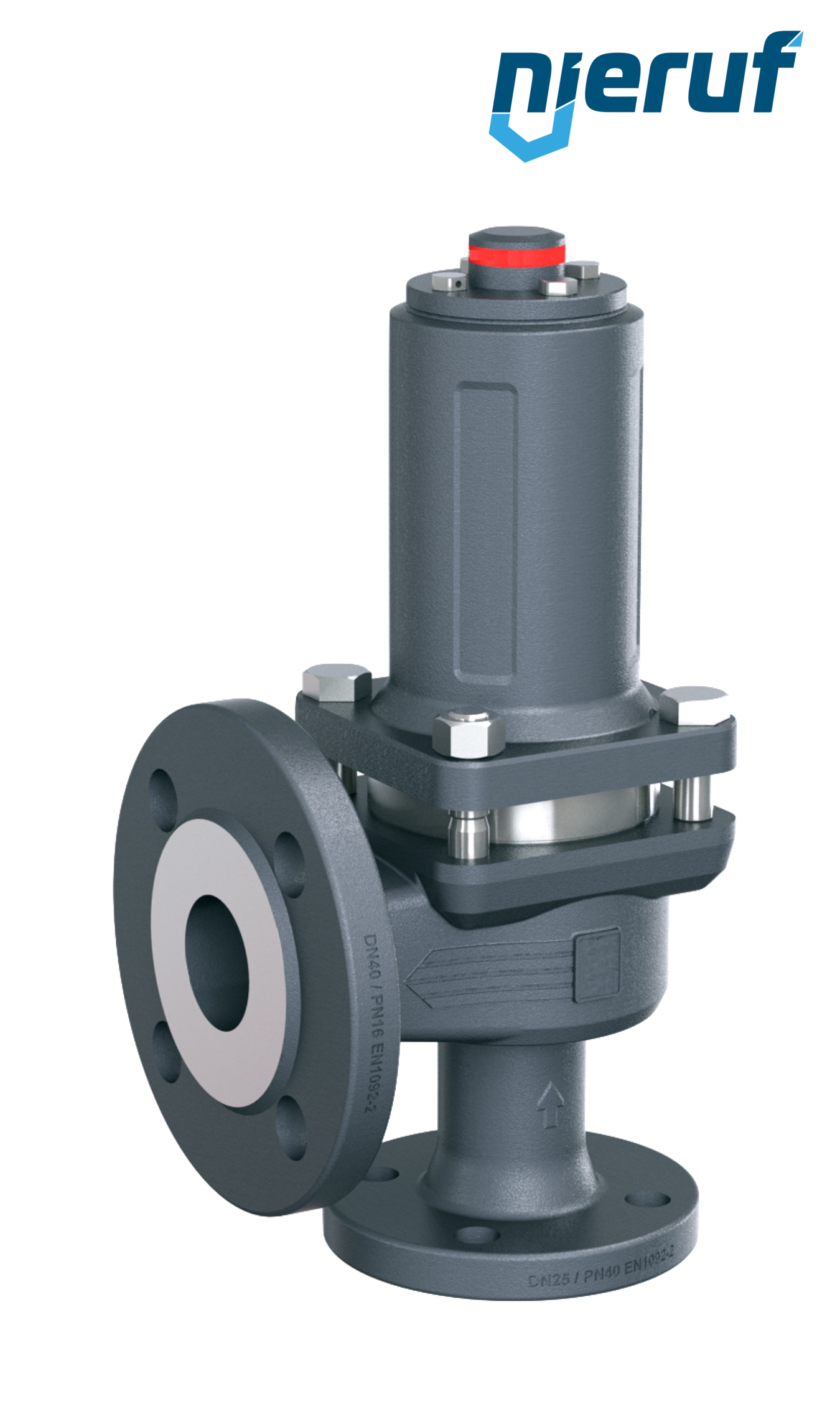 flange-safety valve DN50/DN80 SF06, gastight bonnet FKM, without lifting device