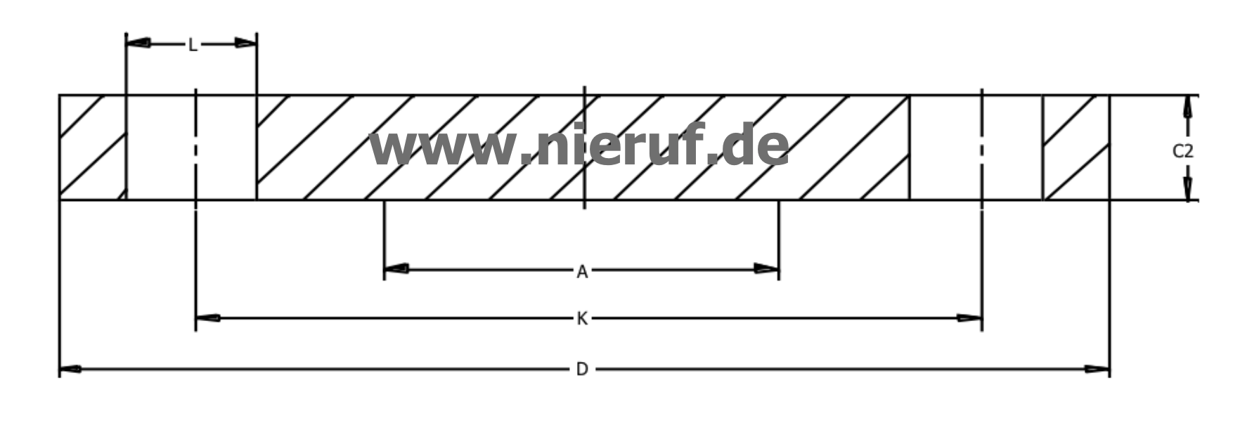 Blank flange DN80 PN25/40 EN1092-1 05 A C22.8 / P250GH bare