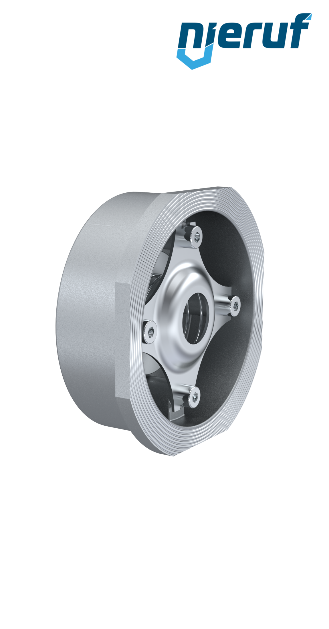 check valve DN 65 Stainless steel CF8M FPM (Viton) PN 6/10/16/25/40 DIN EN 1092-1 Form B