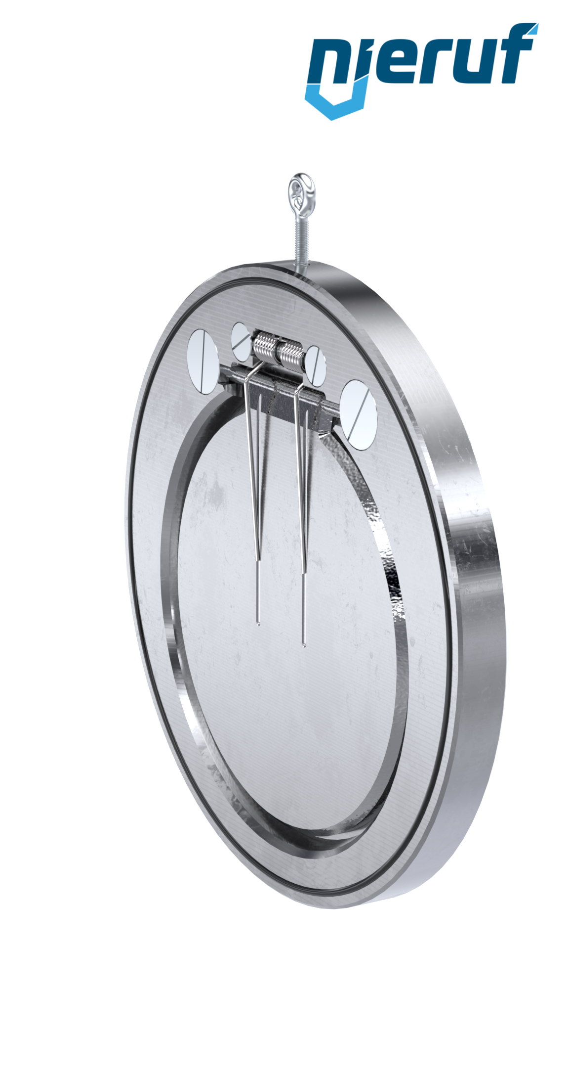 swing check valve with spring DN300 ZR04 stainless steel A351 CF8M FKM (Viton)