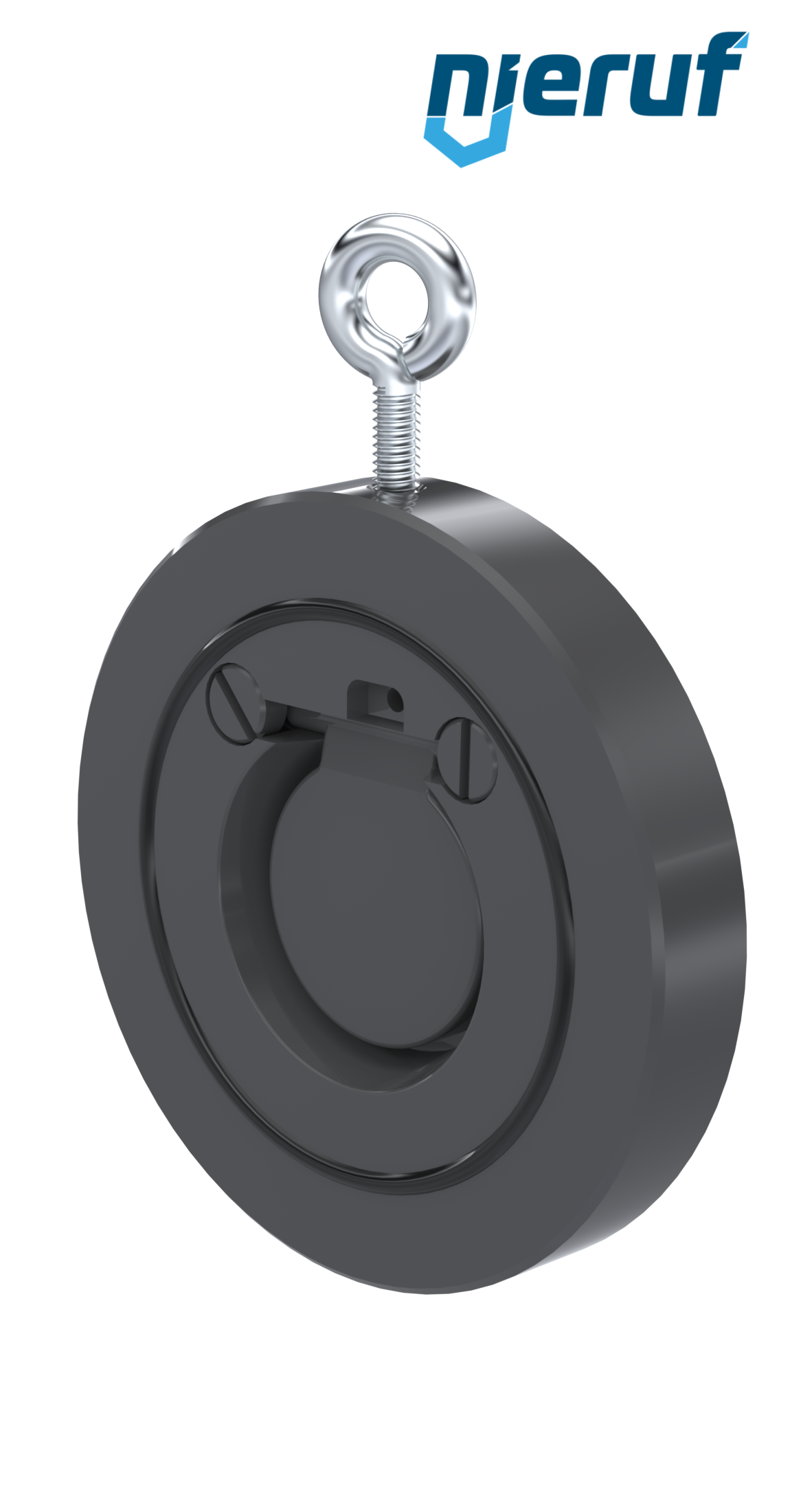 swing check valve DN40 ZR05 plastic PVC-U FKM (Viton)