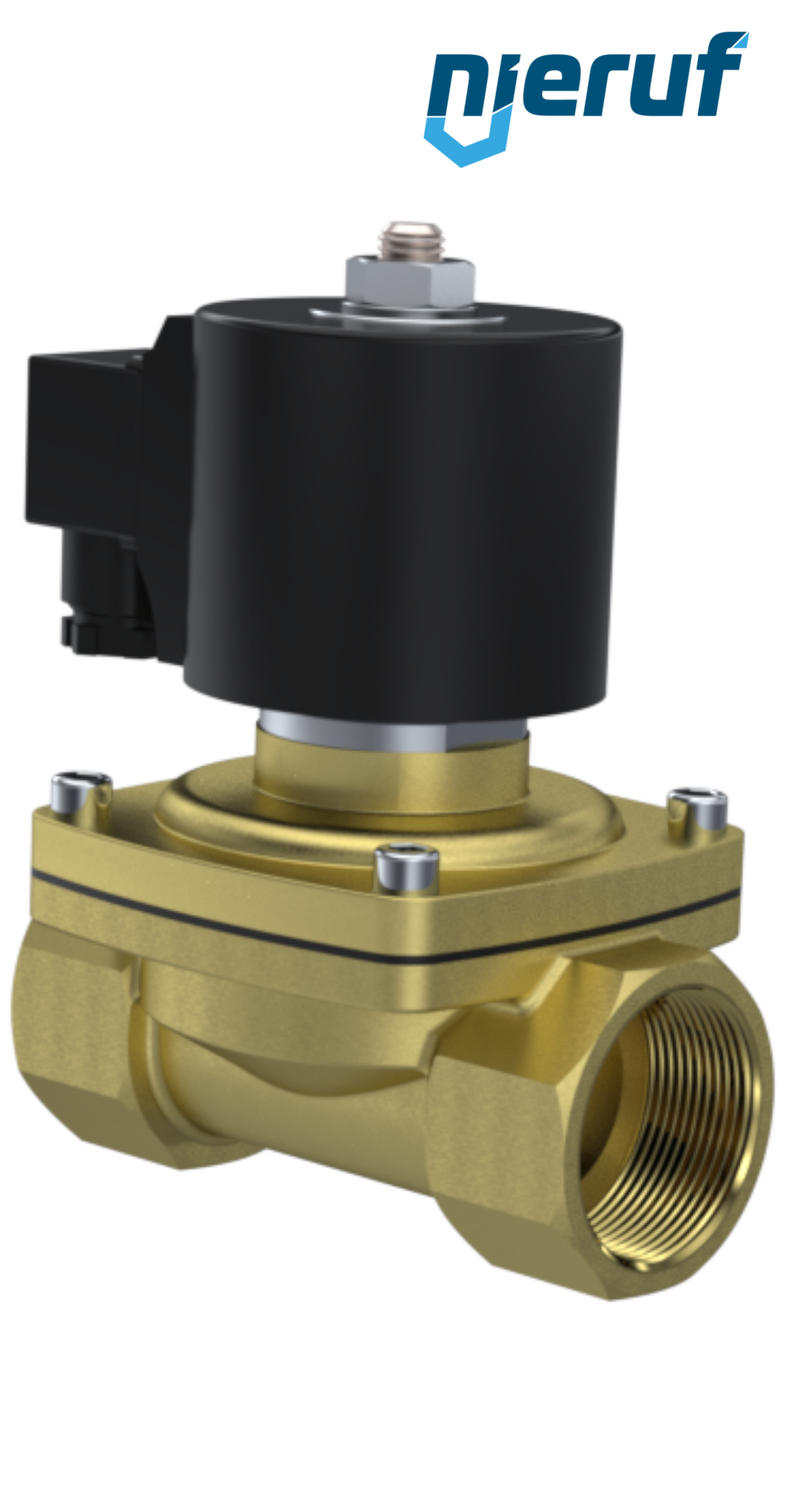 Solenoid valve G 1/2" Inch brass MV06 FKM 24V DC