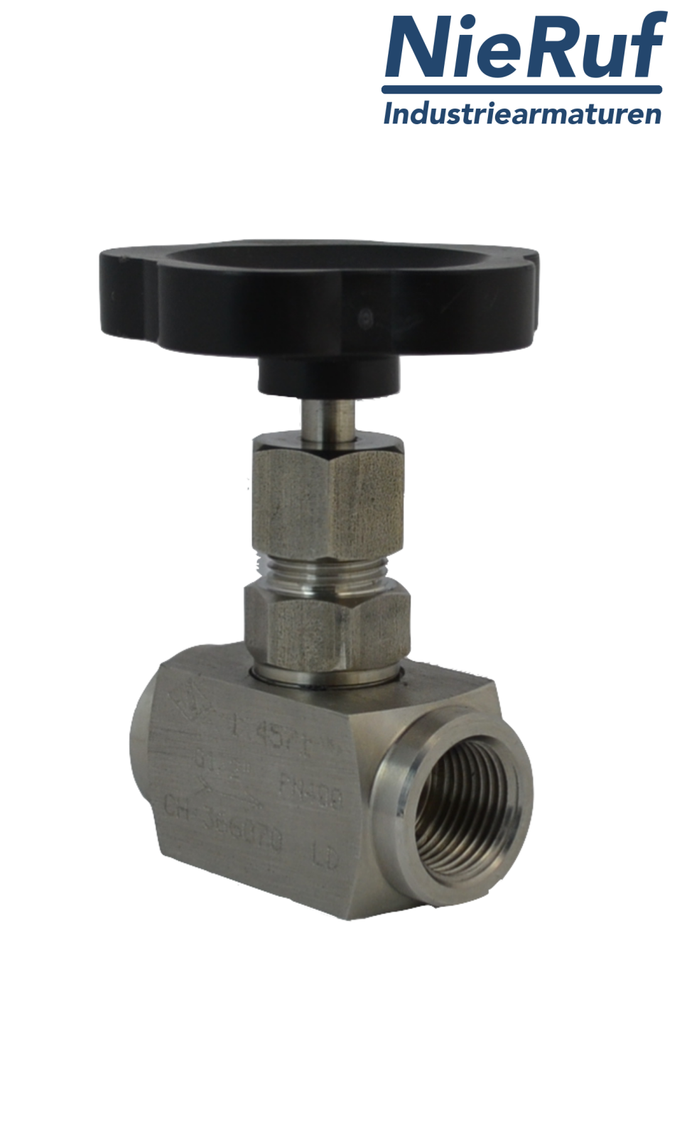 high pressure needle valve  1/8" inch NV01 stainless steel 1.4571