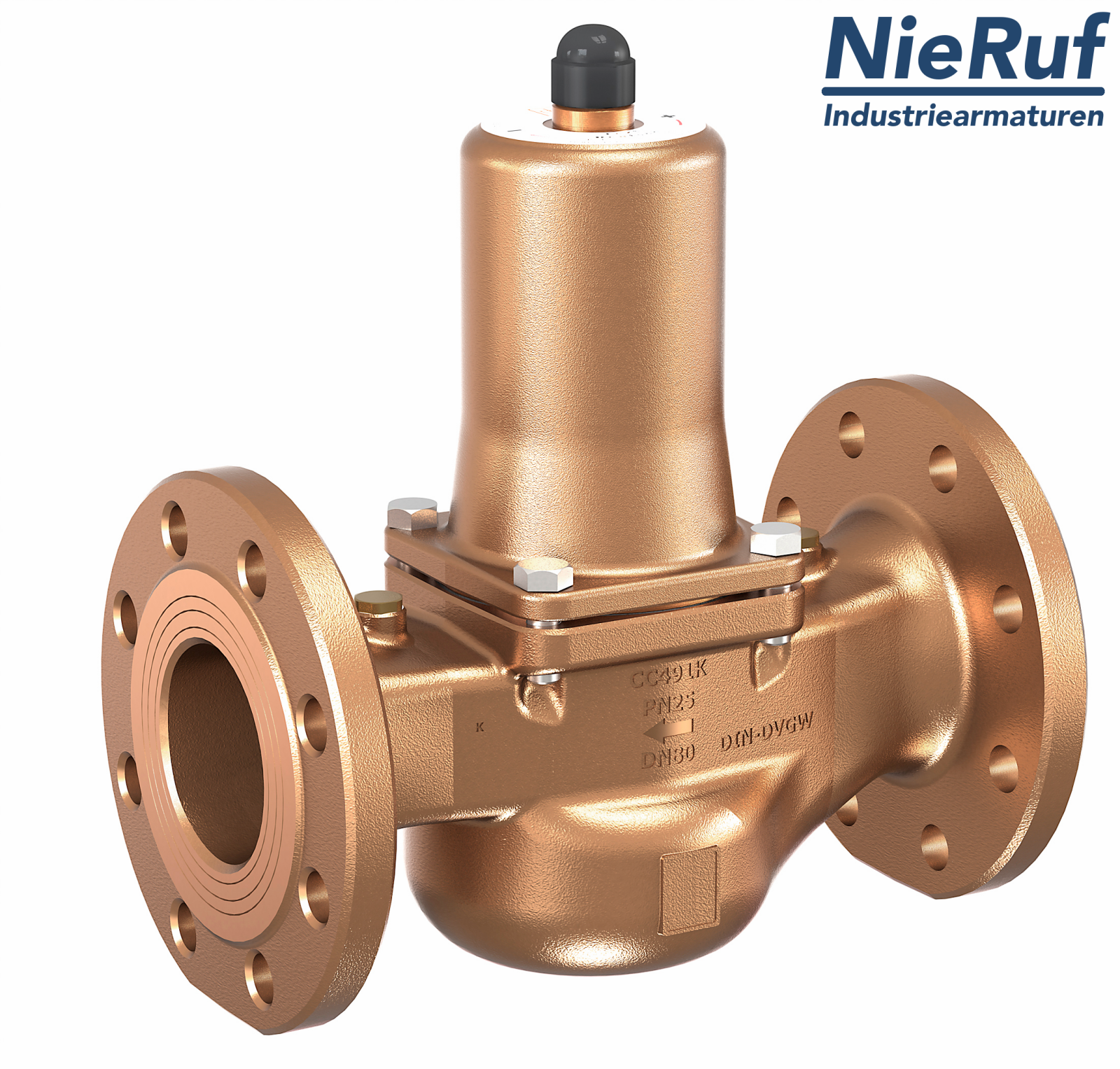 pressure reducing valve DN 100 PN16 DM06 gunmetal/brass FKM 1.0 - 8.0 bar