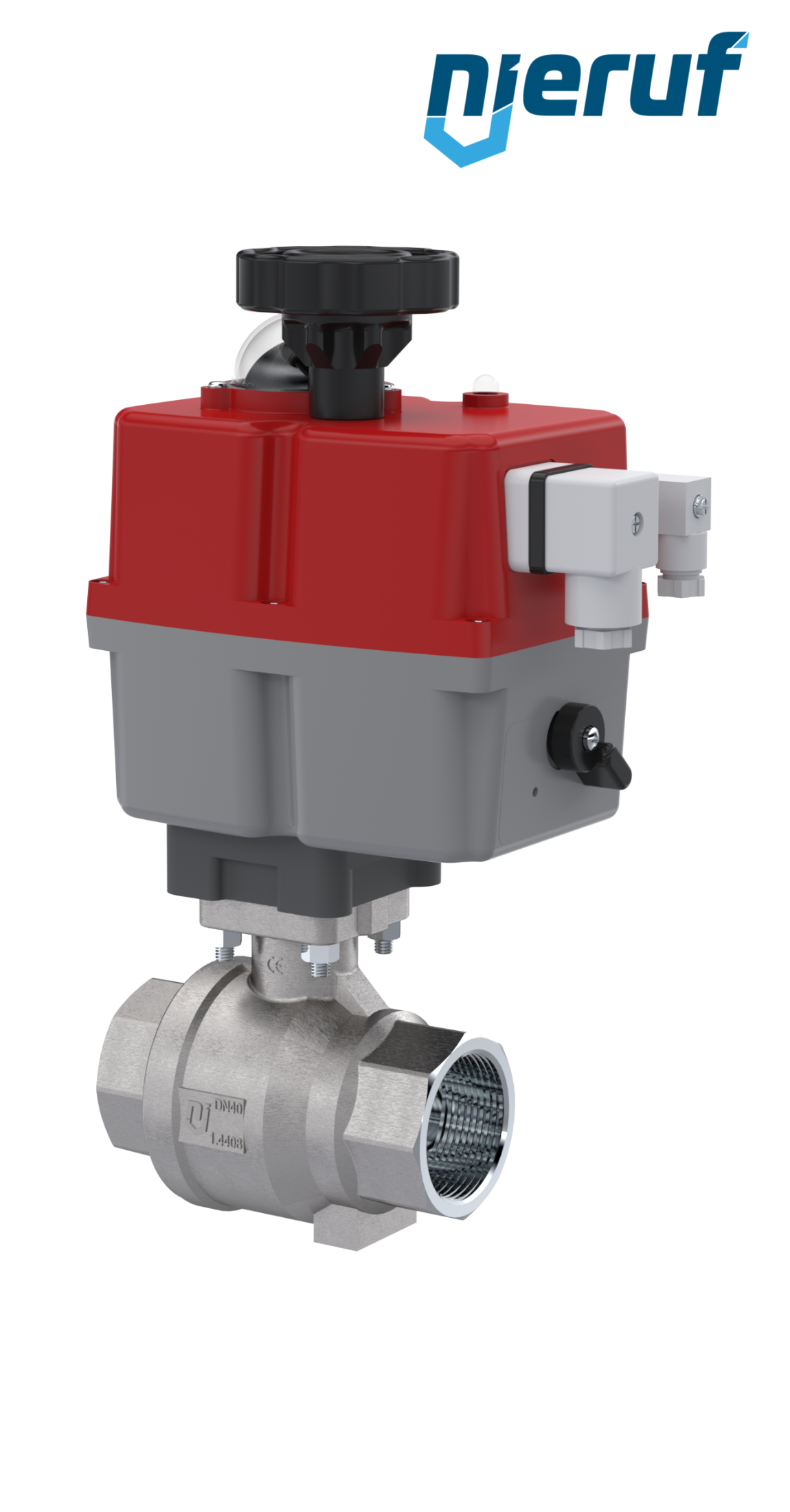 automatic-ball valve DN32 - 1 1/4" inch stainless steel 24V EK02 DVGW-water
