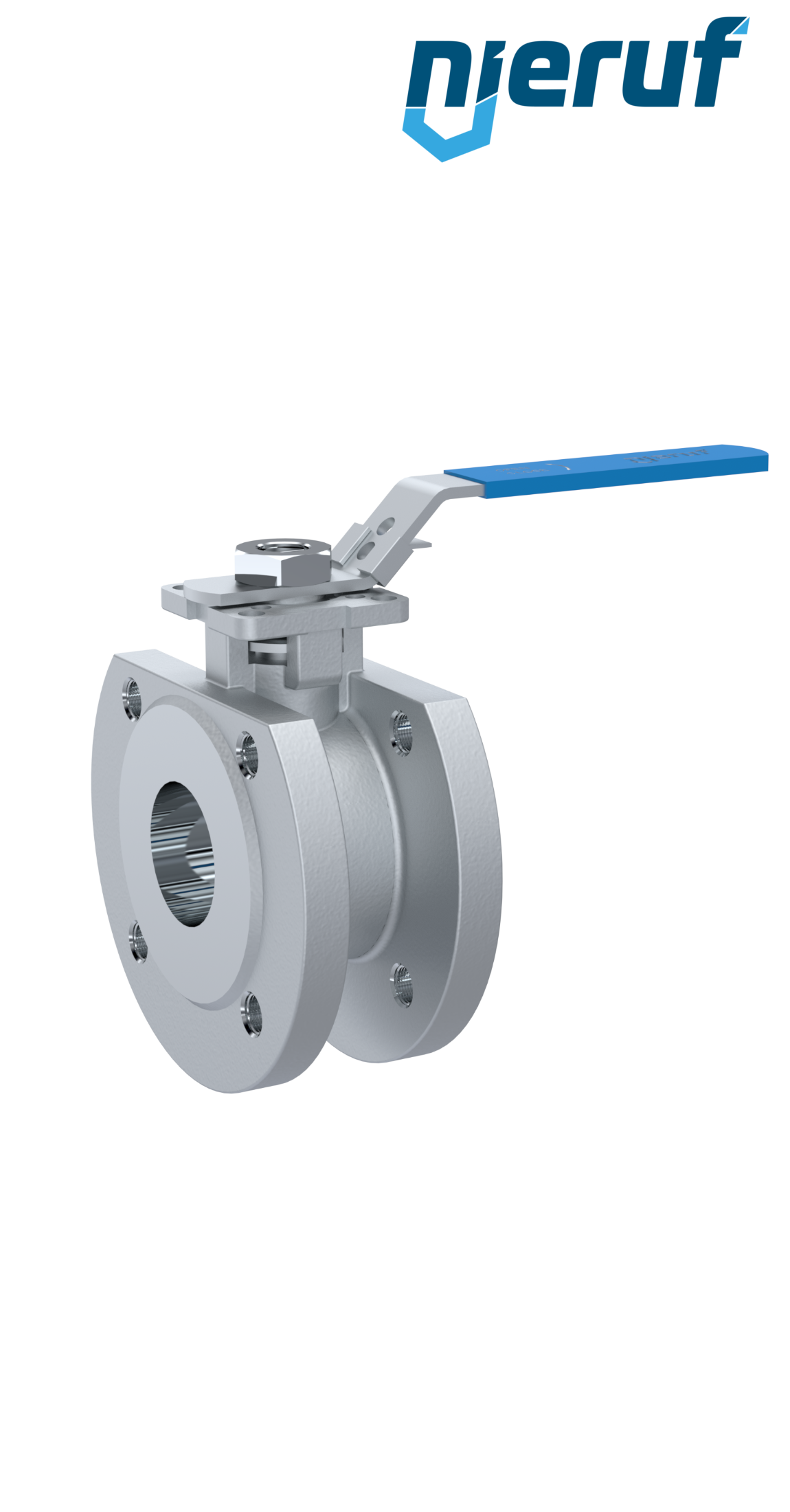 Compact ball valve DN50 PN16 FK04 stainless steel 1.4408