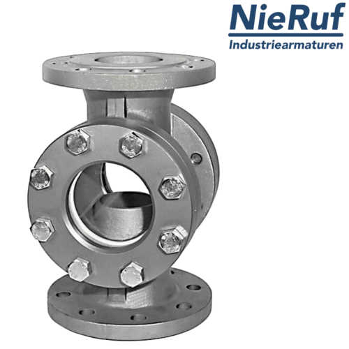 flange sight flow indicator DN100 - 4" Inch stainless steel soda lime glass