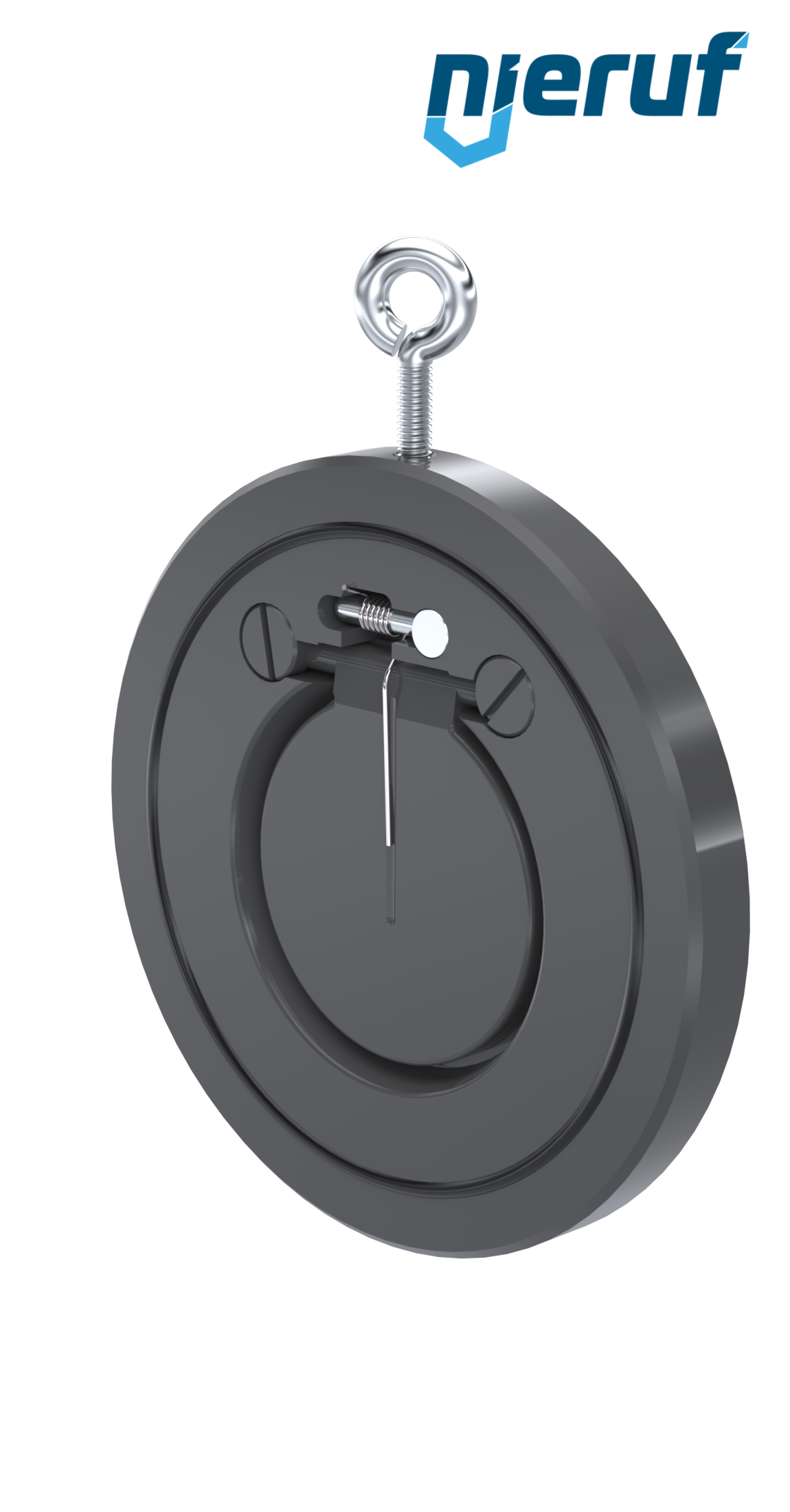 swing check valve with spring DN65 ZR07 plastic PVC-U NBR