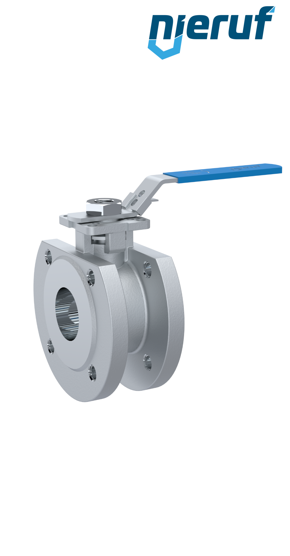 Compact ball valve DN32 PN16 FK04 stainless steel 1.4408